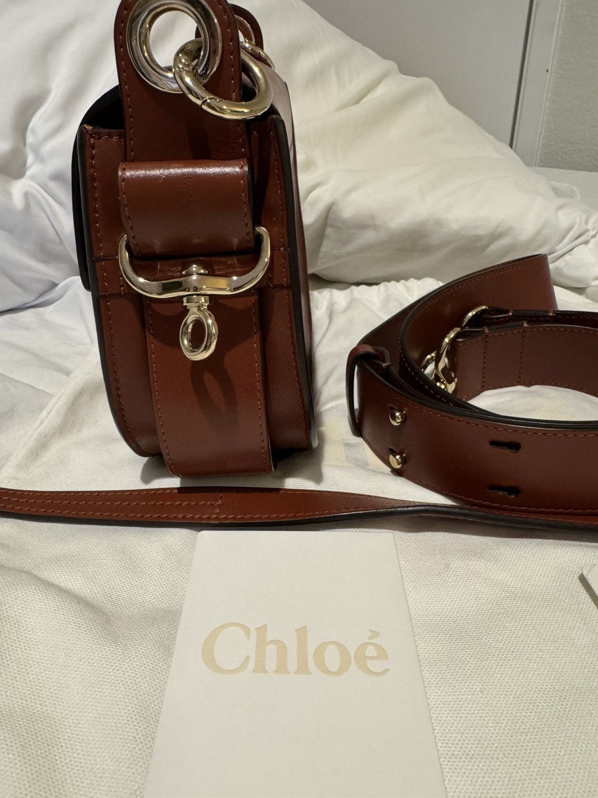 Chloe Chloé Tess Ring-Embellished Shoulder Bag Size ONE SIZE - 3 Thumbnail