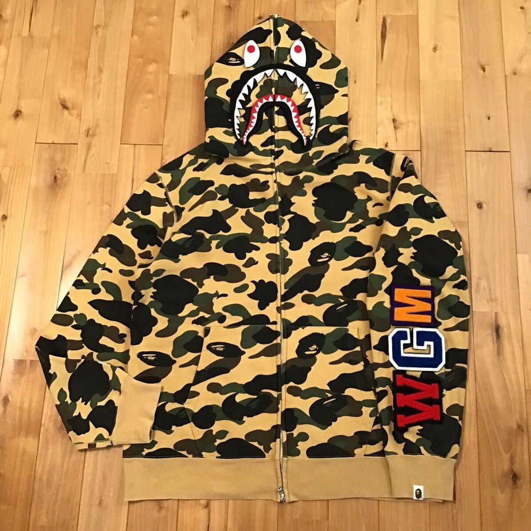 Bape BAPE camo DETACHABLE Shark full zip hoodie a bathing ape Size US XXL / EU 58 / 5 - 2 Thumbnail