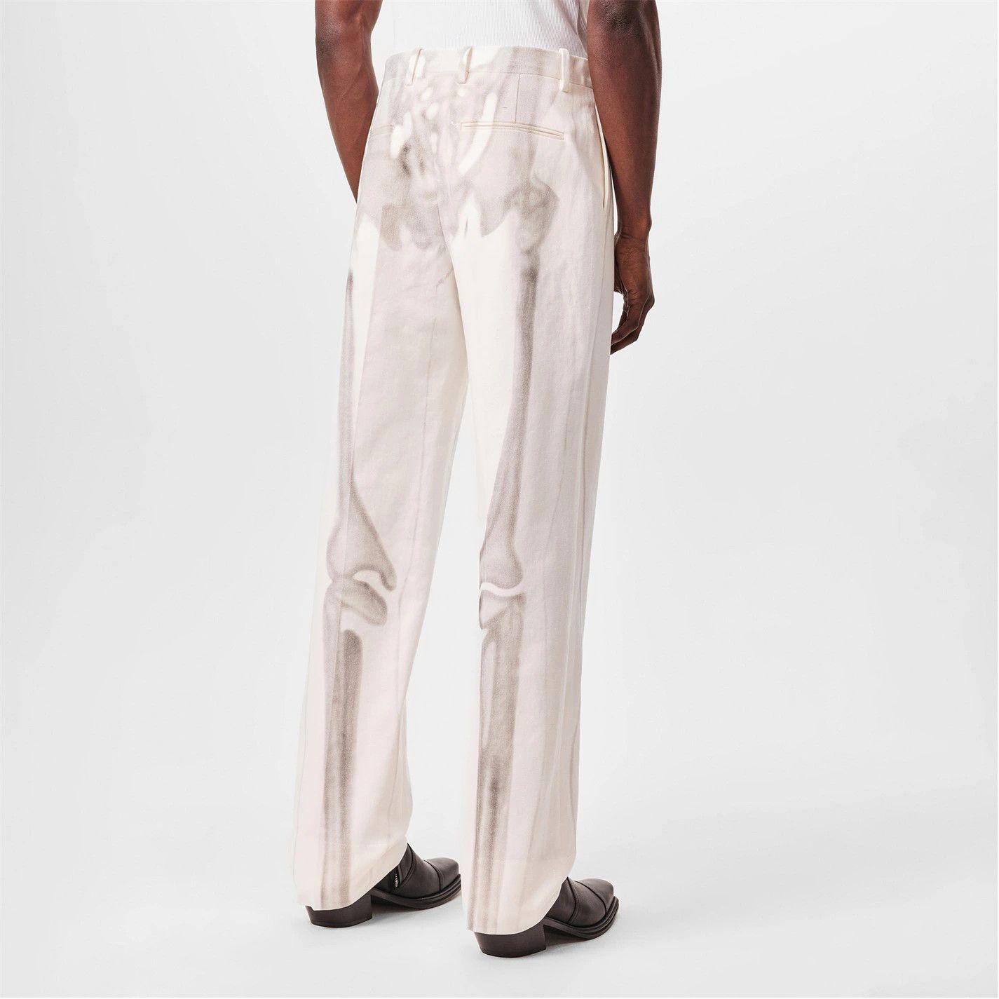 Off-White o1g2r1mq0326 Body Scan Denim Pant Skeleton Graphic Jeans Size US 30 / EU 46 - 3 Thumbnail