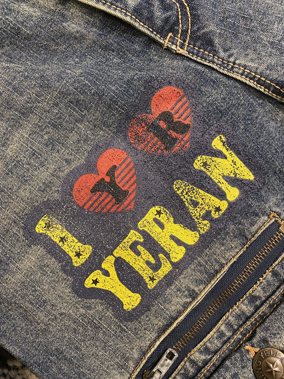 Japanese Brand Hysteric Glamour Washed Grafitti Denim Jeans Size US 30 / EU 46 - 4 Thumbnail