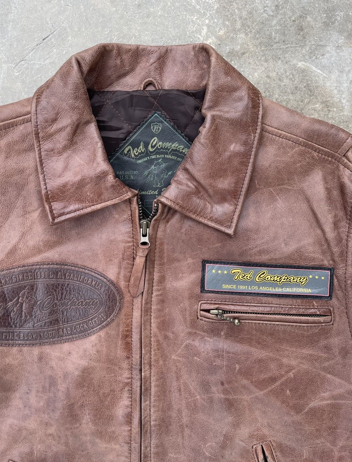 Tedman 🔥Vintage Ted Company Limited Edition Genuine Leather Jacket Size US M / EU 48-50 / 2 - 8 Thumbnail