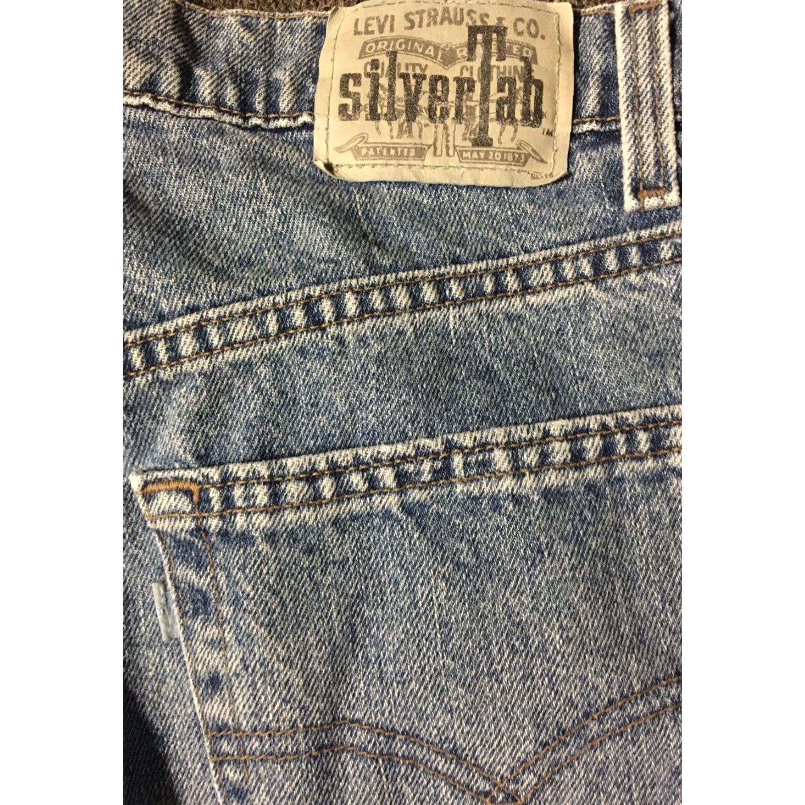 Levi's VINTAGE Levi’s Silvertab Jeans 500 Series 90s Loose 35/32 USA Blue Denim Grunge Skater Mens Pants Size US 36 / EU 52 - 2 Thumbnail