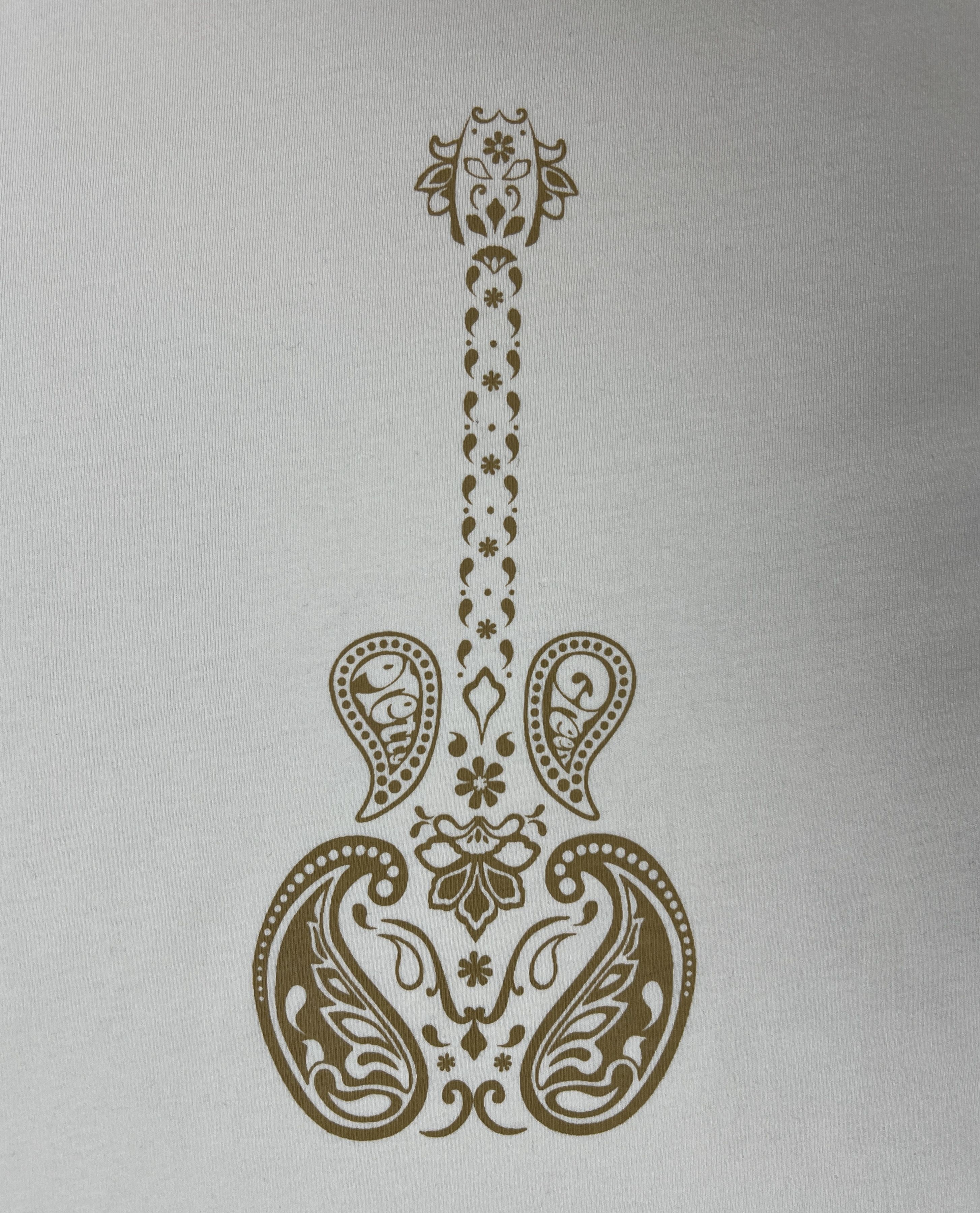Pretty Green Pretty Green Paisley Guitar Graphic T-Shirt M-L Size US M / EU 48-50 / 2 - 5 Thumbnail