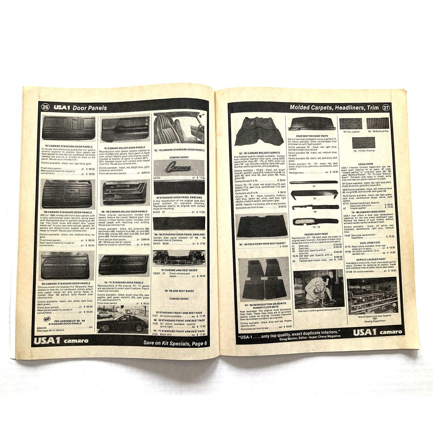Other USA1 1987 Vintage Catalogs Chevrolet Interiors (2) Size ONE SIZE - 6 Thumbnail