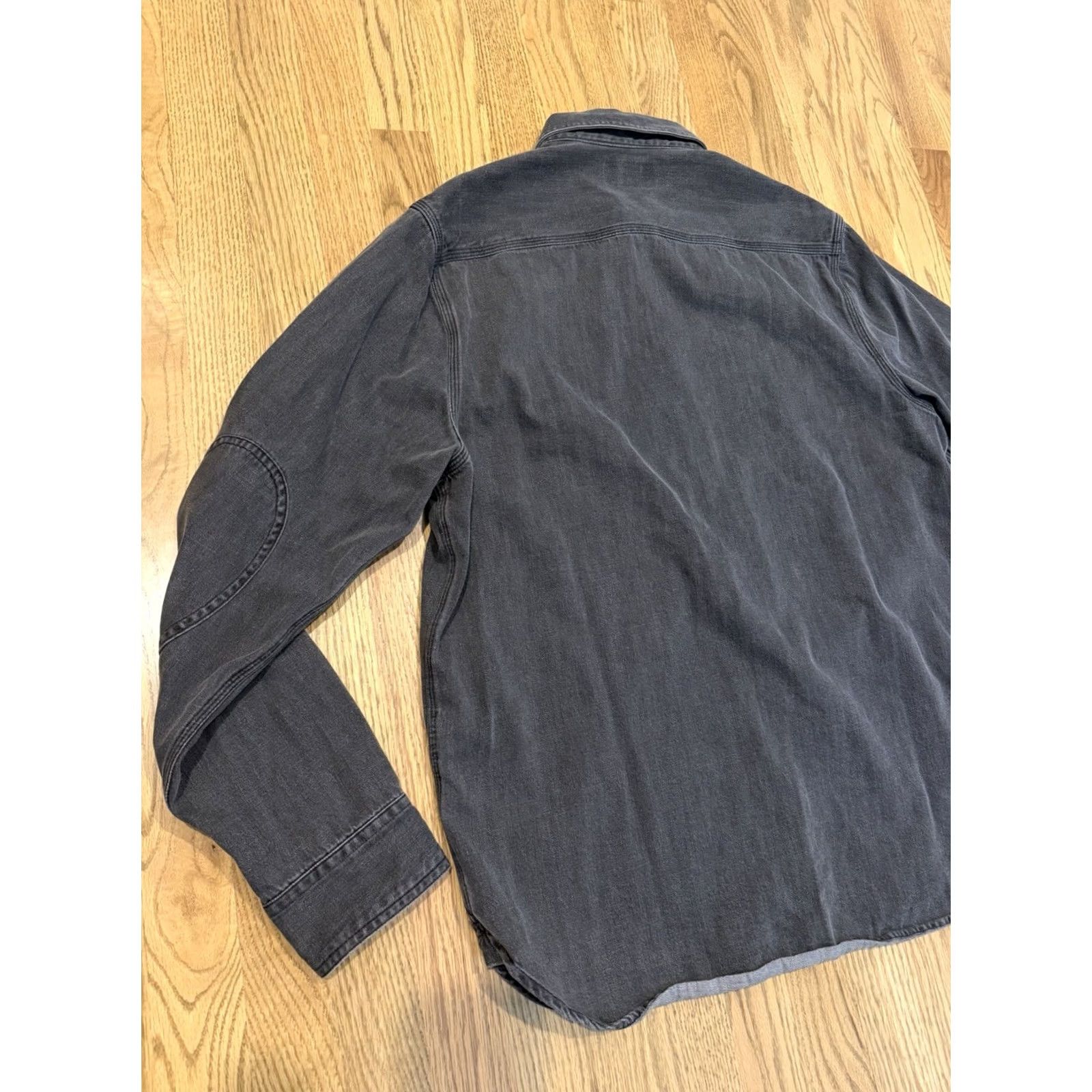 CO Best Made Co Denim Button-Up Shirt Men’s Size L Long Sleeve Gray Size US L / EU 52-54 / 3 - 3 Thumbnail