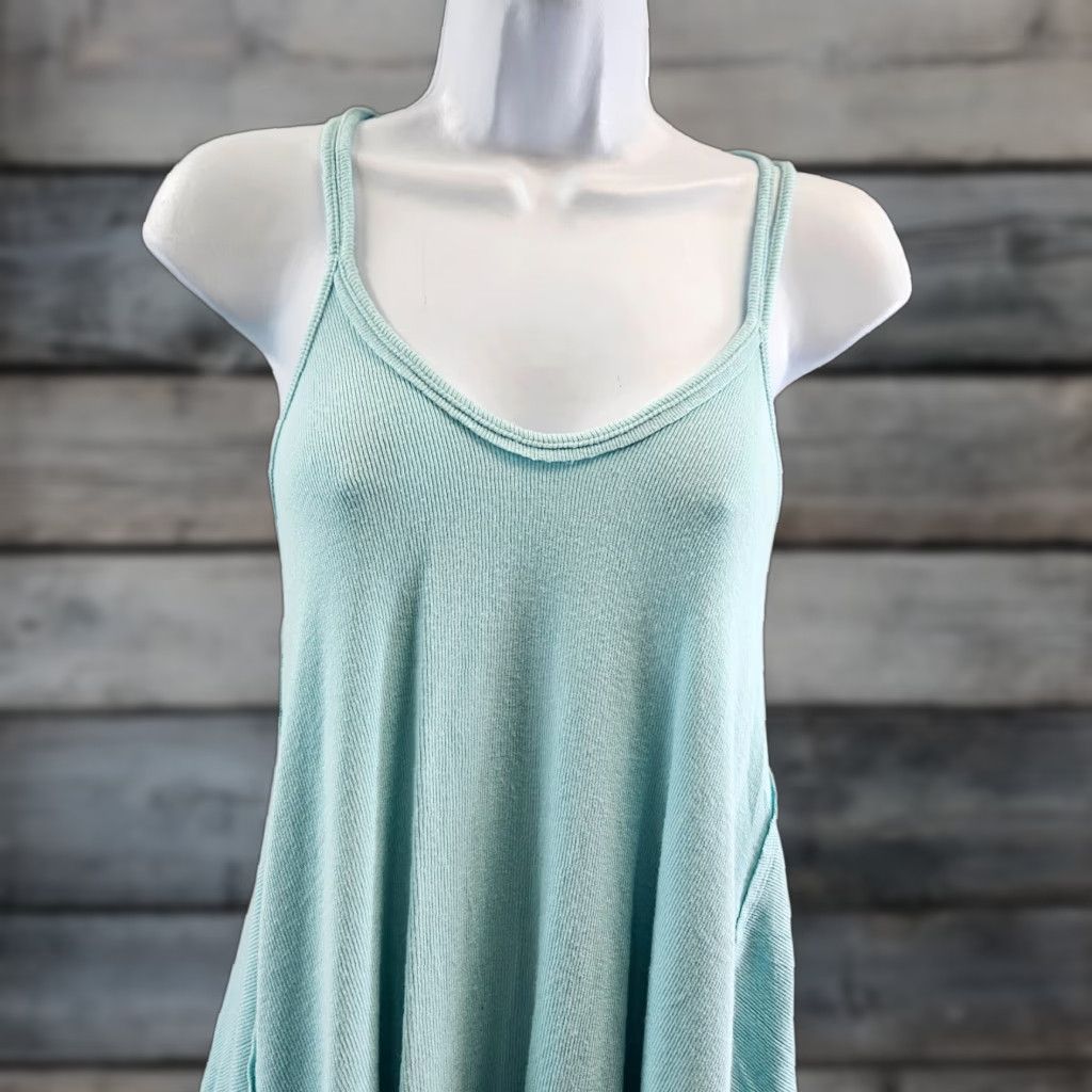 Vintage We The Free Womens Tank Top Sz S Blue Viscose Rock Your World Strappy Sleeveless Shirt Tank Size S / US 4 / IT 40 - 1 Thumbnail