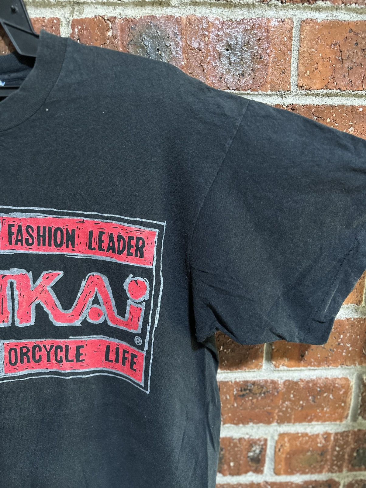 Fruit Of The Loom Thrashed Vintage Motorcycle Top Fashion Leader Nankai Faded Size US L / EU 52-54 / 3 - 9 Thumbnail