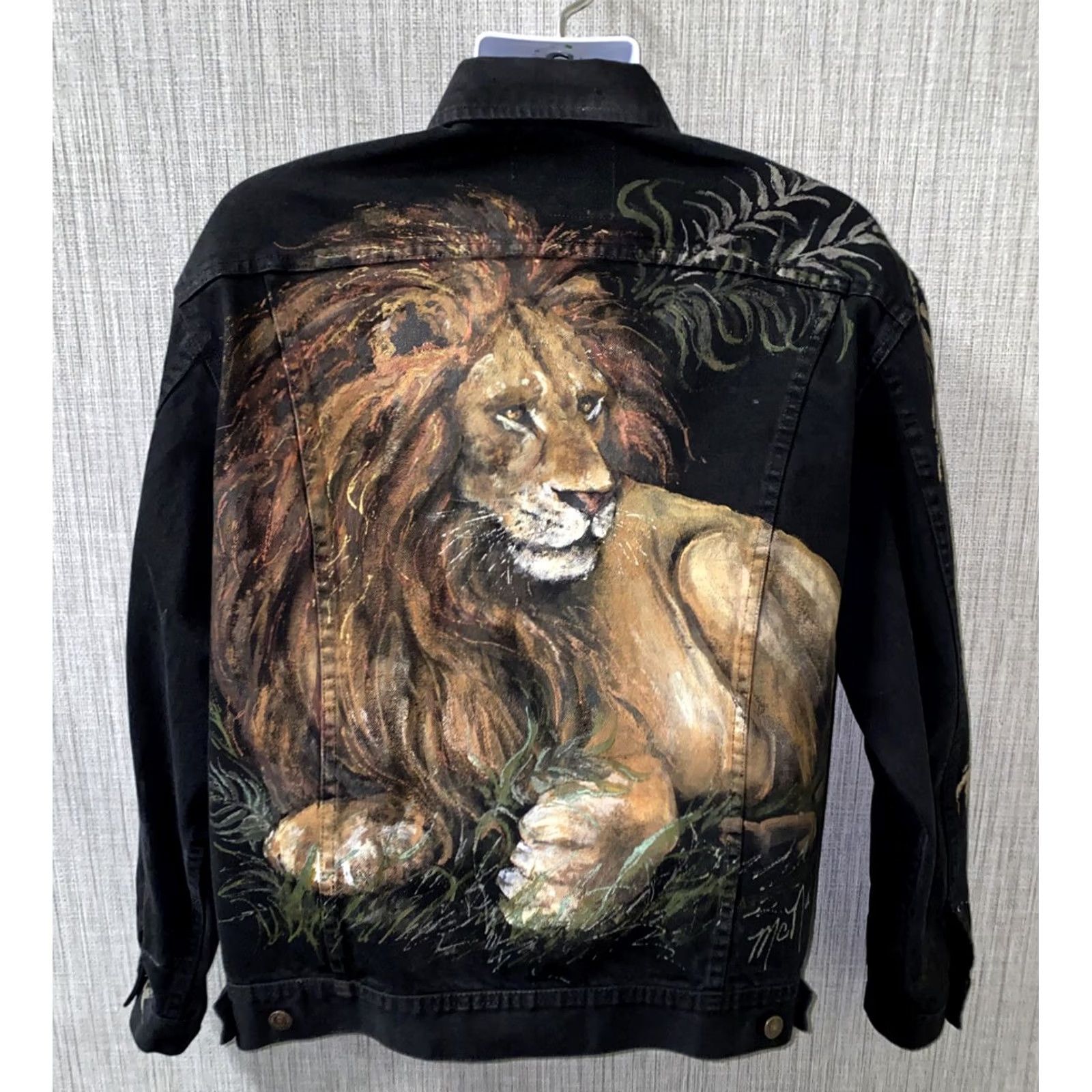 Lee Lee Jacket Button Front L Mens Black Lion Textured Size L Size L / US 10 / IT 46 - 2 Thumbnail