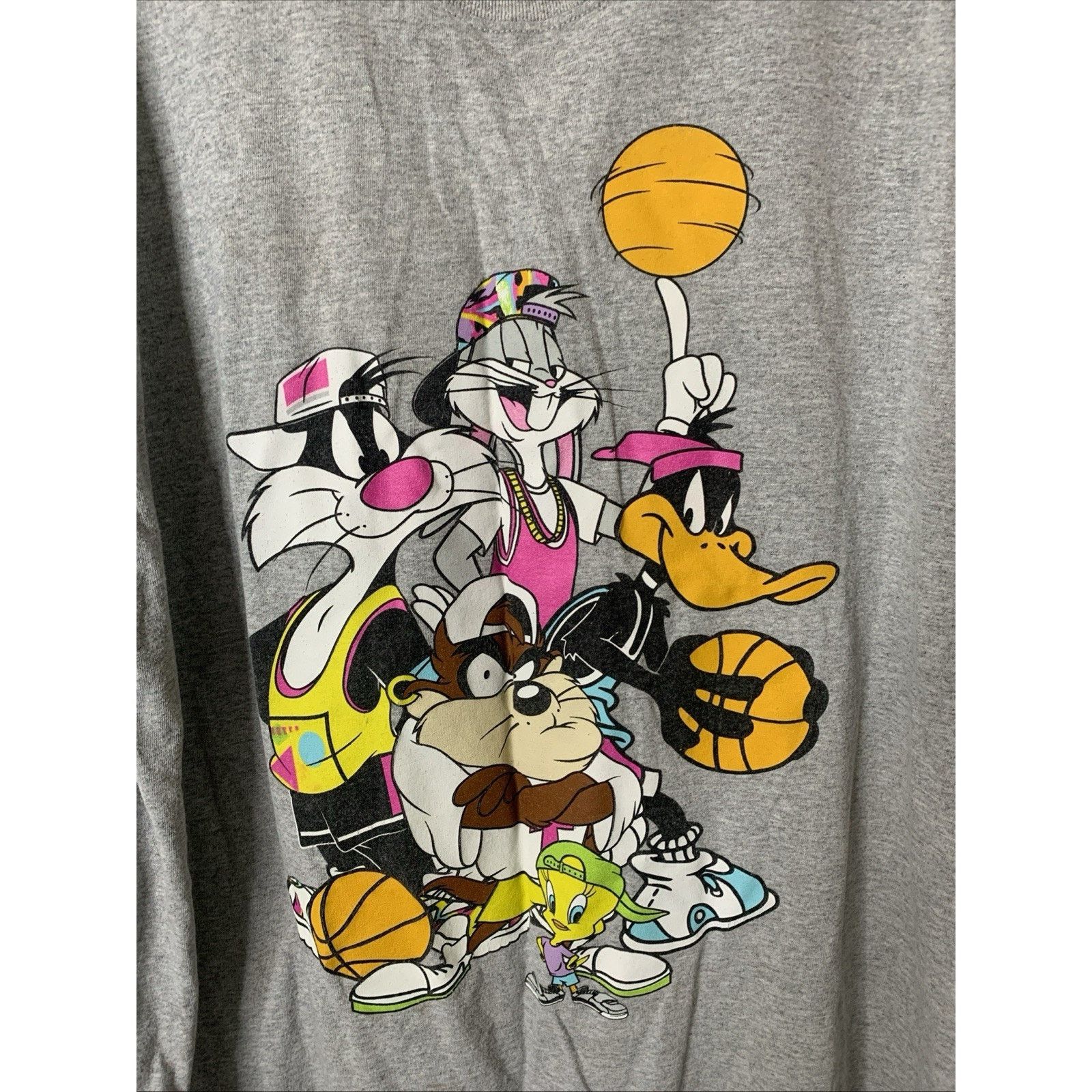 Warner Bros Warner Bros Vintage Looney Tunes Basketball T-Shirt XL Size US XL / EU 56 / 4 - 16 Thumbnail