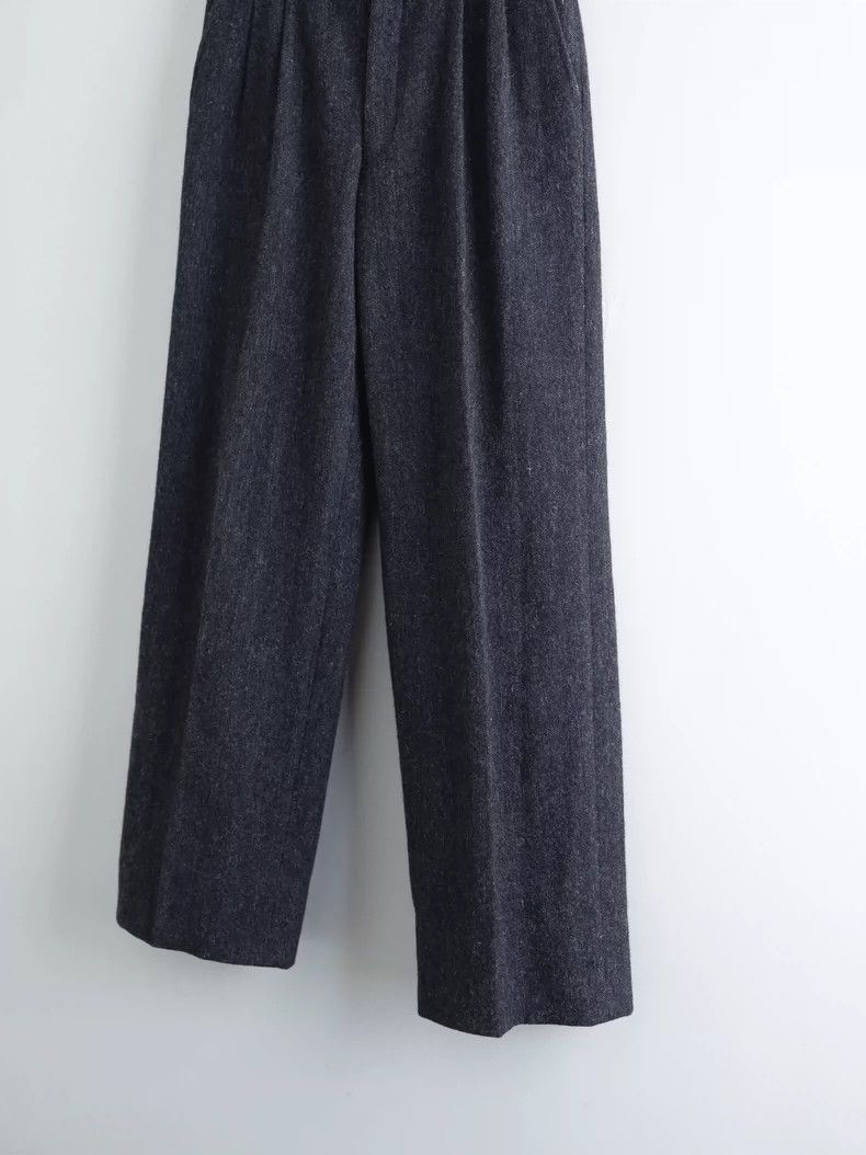 Comme des Garcons COMME des GARCONS HOMME dark grey straight leg wide pleated Size US 30 / EU 46 - 4 Thumbnail