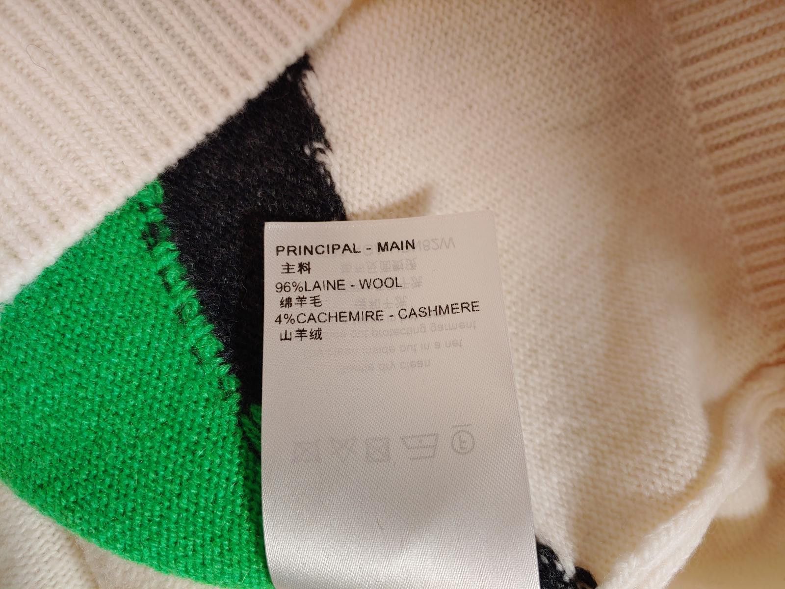 Louis Vuitton Louis Vuitton Portrait Intarsia Crewneck in White Size US XL / EU 56 / 4 - 6 Thumbnail