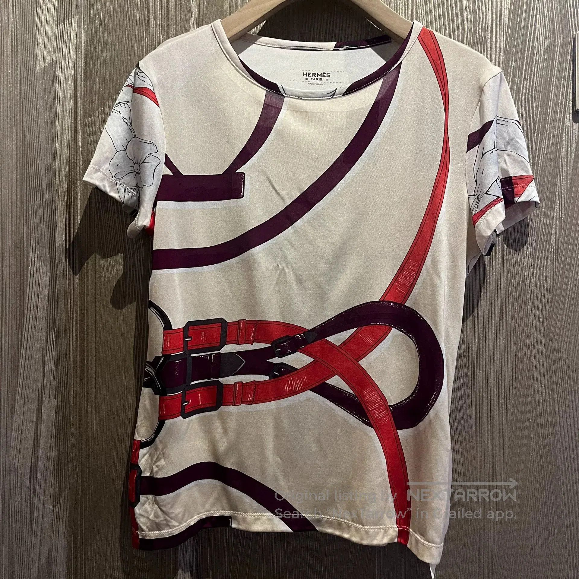 Hermes Hermes Silk Short Sleeve Top. Size M / US 6-8 / IT 42-44 - 1 Thumbnail