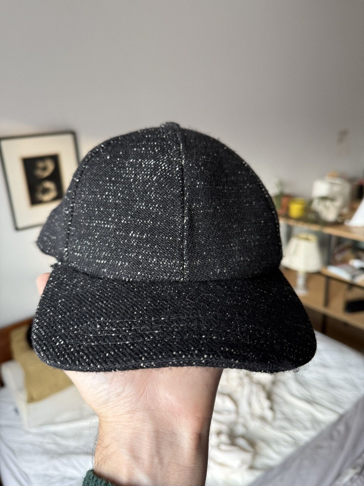 Handmade Death by Design NYC Wool Boucle Baseball Cap Size ONE SIZE - 1 Thumbnail