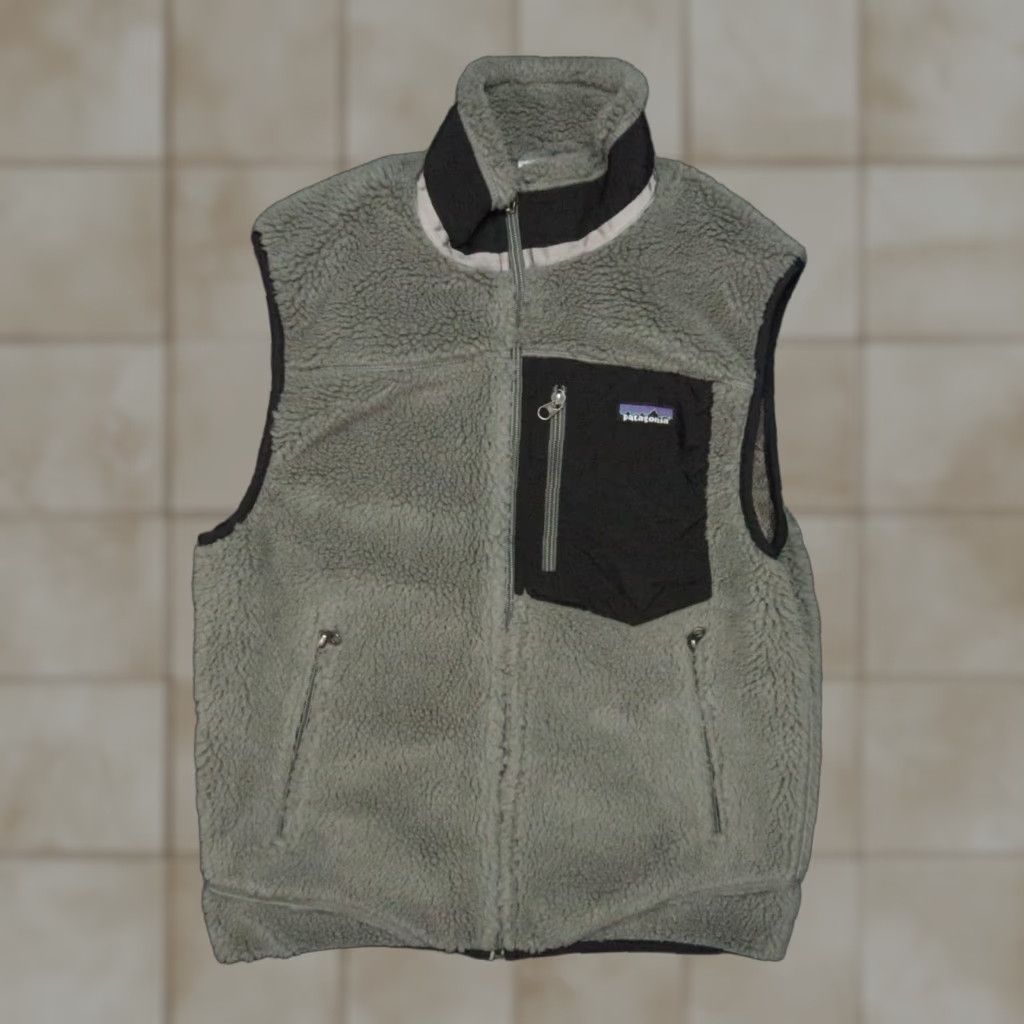 Patagonia VINTAGE Patagonia Retro-X Vest Mens S Gray Classic Fleece Full Zip Pockets Size US S / EU 44-46 / 1 - 1 Thumbnail