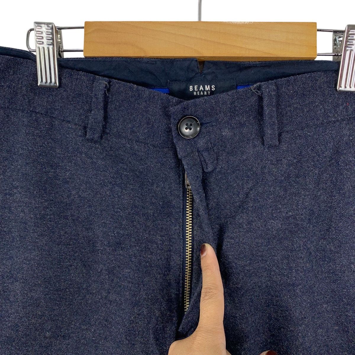 Beams Japan BEAMS HEART Japanese Brand Wool Casual Pants Size US 34 / EU 50 - 4 Thumbnail