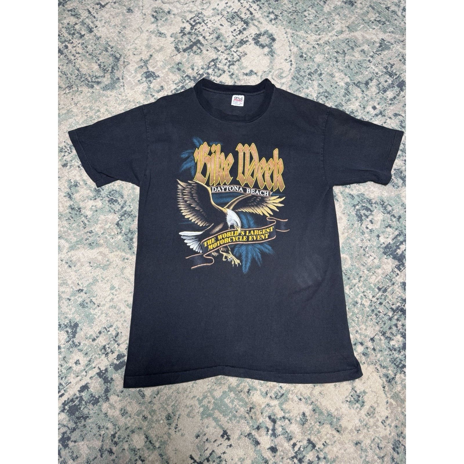 Anvil Vintage 55th Annual 1996 Bike Week Daytona Beach Motorcycle Size US XL / EU 56 / 4 - 1 Thumbnail