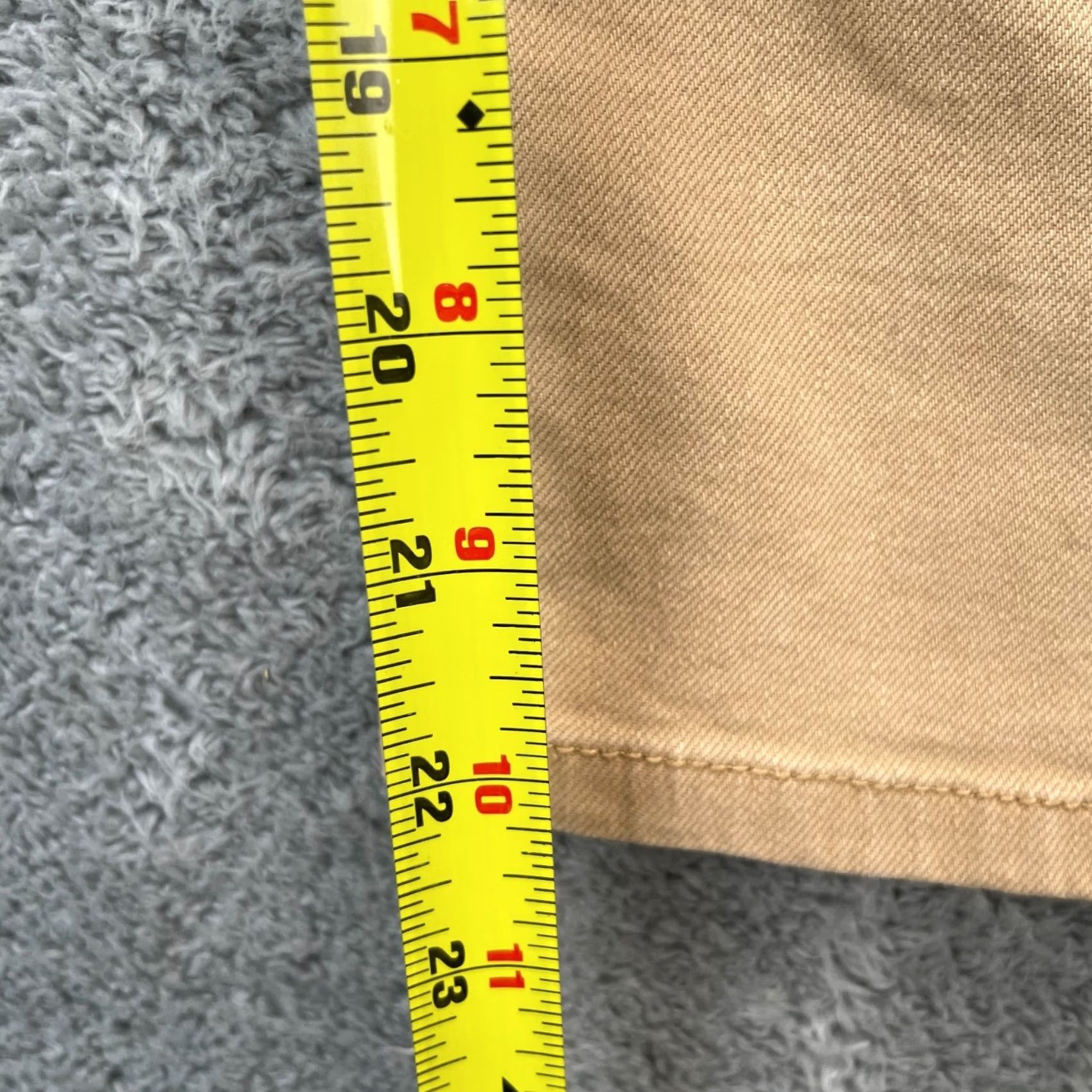 Ralph Lauren Lauren Ralph Lauren Jeans Womens 10 Petite Beige Cotton Stretch Straight Leg Jeans 5-Pocket Denim City Preppy Distressed-Free Regular Inseam 22 in Size 32" / US 10 / IT 46 - 7 Thumbnail