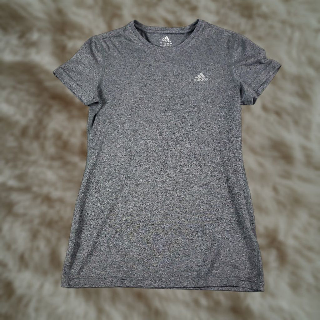 Adidas Adidas T Shirt Womens Small Gray Active Casual Short Sleeve Ladies Size S / US 4 / IT 40 - 1 Thumbnail