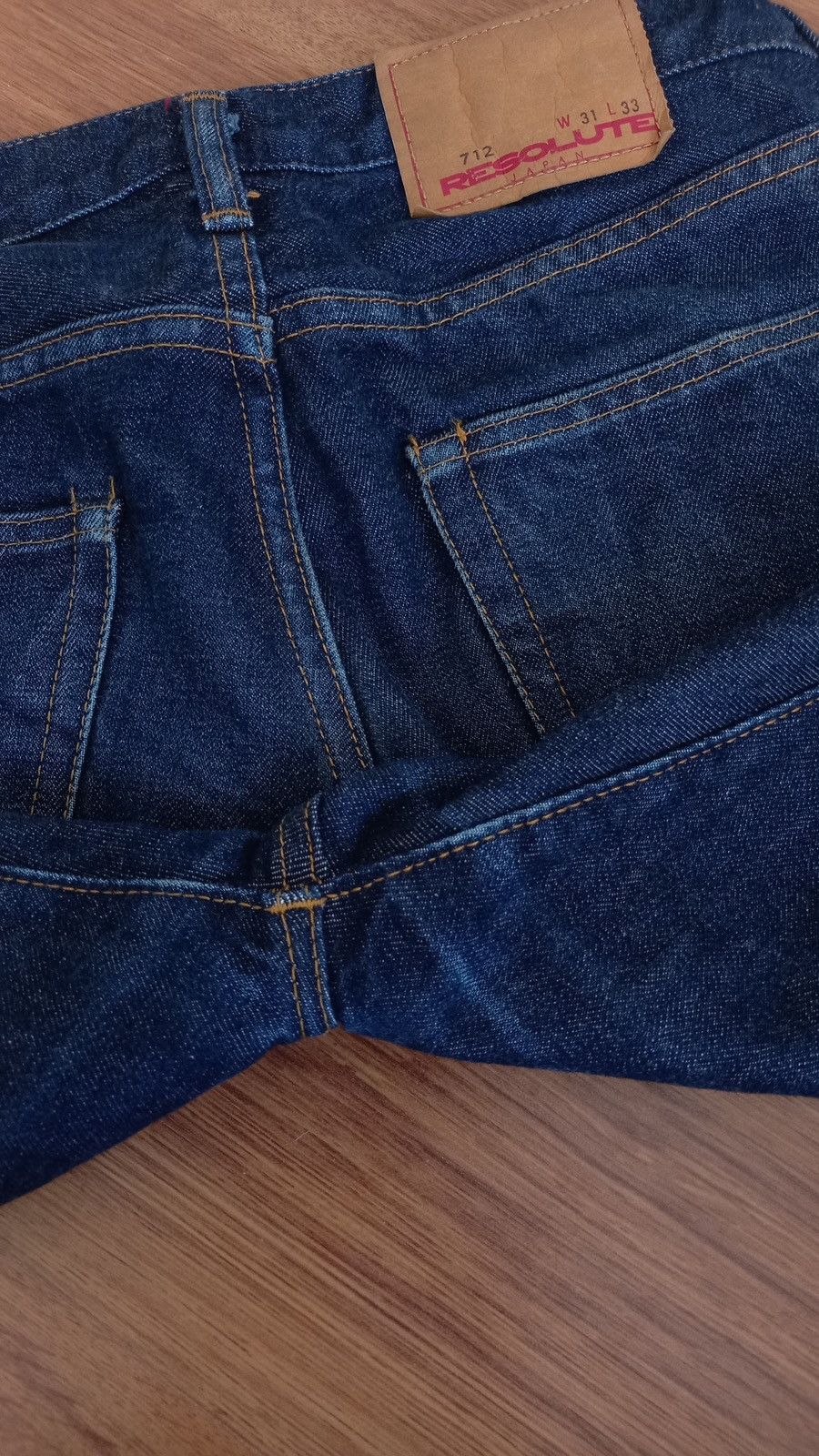 RESOLUTE Resolute 712 Denim Blue Jeans Made In Japan W31 Selvedge Size US 31 - 15 Thumbnail