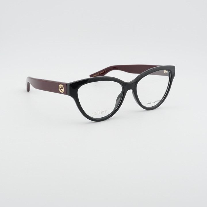 Gucci Gucci GG1581O 005 Eyeglasses Black 55mm Cat Eye Frame Size ONE SIZE - 5 Thumbnail