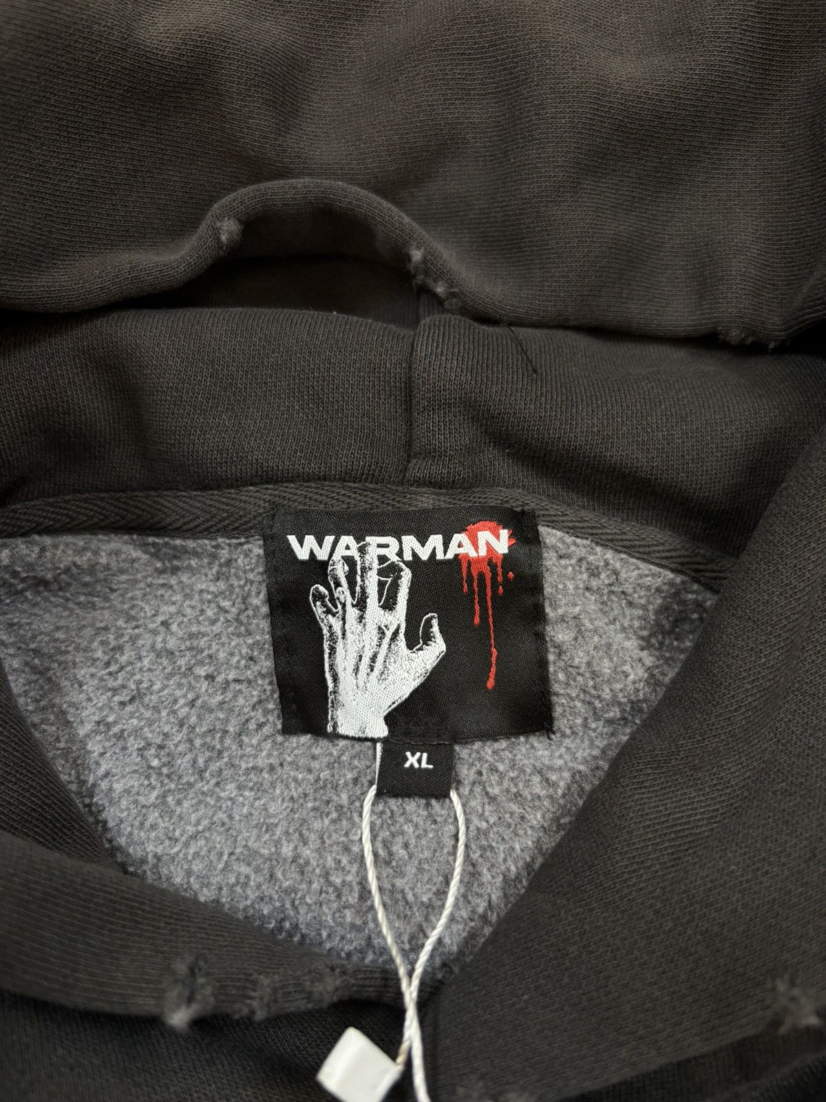 Other Warman Middle Fingers up Graphic Hoodie, Black Size US XL / EU 56 / 4 - 7 Thumbnail