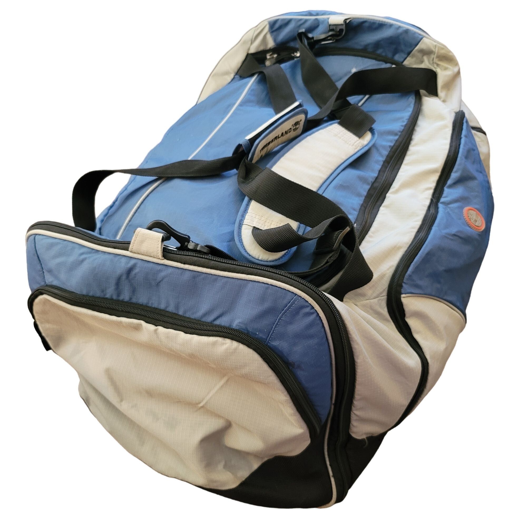 Timberland Timberland Large Blue & Grey Duffel Bag With Multiple Compar Size ONE SIZE - 4 Thumbnail
