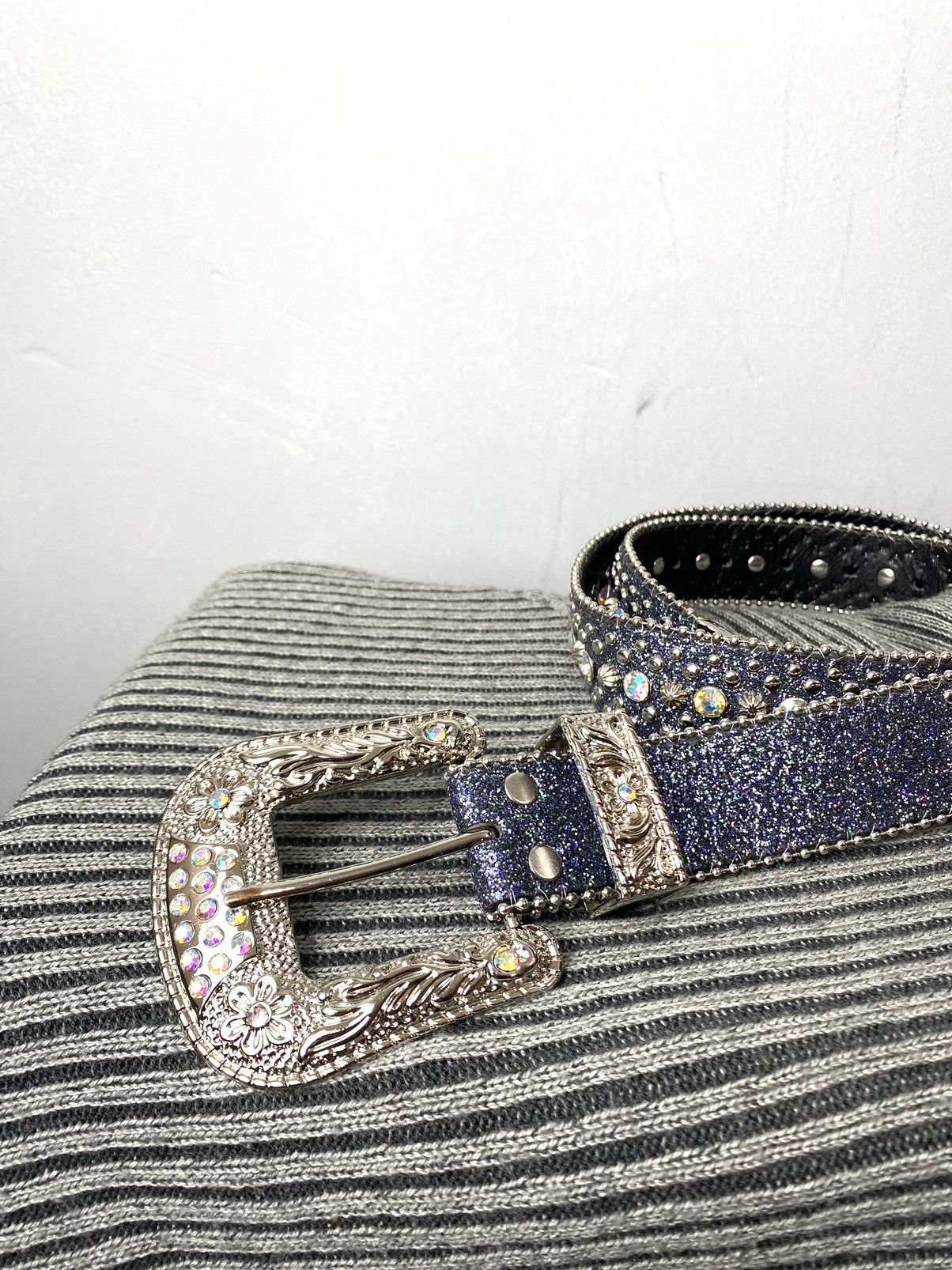 Other Hype Rhinestones Belt BB Simon Style Diamonds Size ONE SIZE - 3 Thumbnail