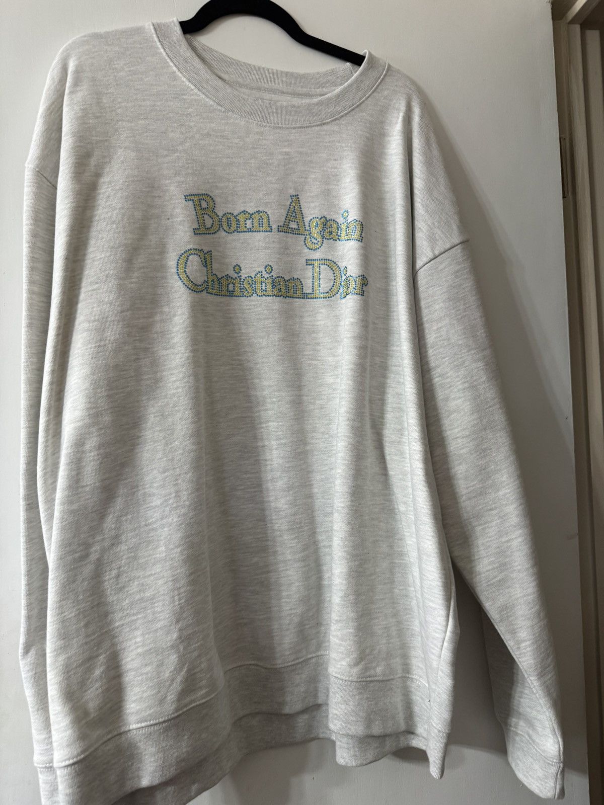 Other Secret Club Born Again Christian Dior Gray Men's Sweater Size US XXL / EU 58 / 5 - 1 Thumbnail