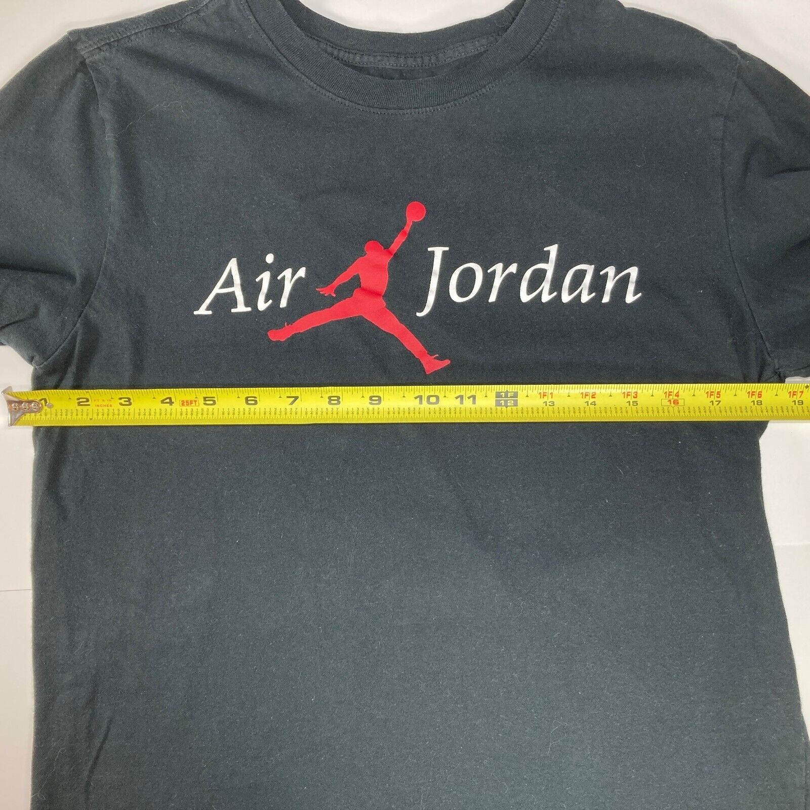 Nike Air Jordan Black T-Shirt, Red Jumpman, Size Small, Vintage Size US S / EU 44-46 / 1 - 5 Thumbnail