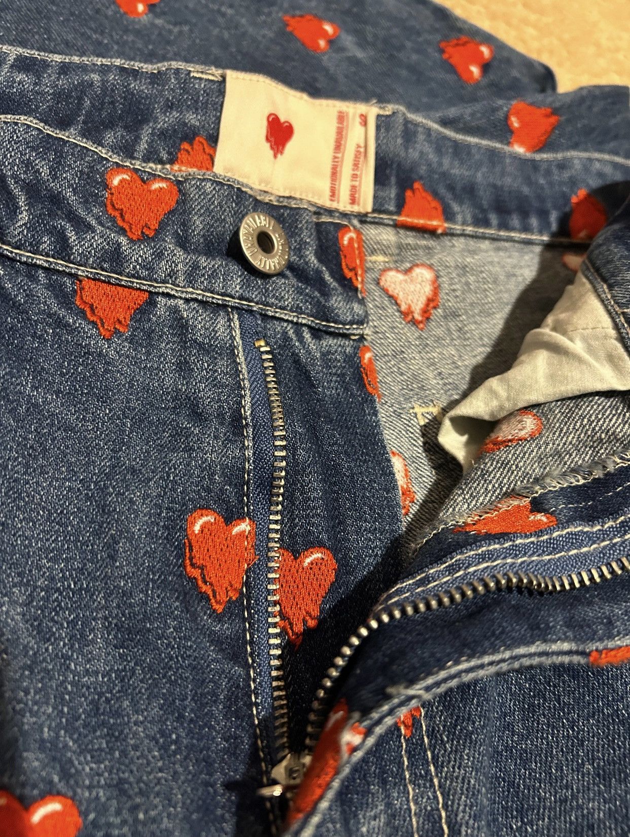 Emotionally Unavailable MELTING HEARTS DENIM PANT Size US 30 / EU 46 - 5 Thumbnail