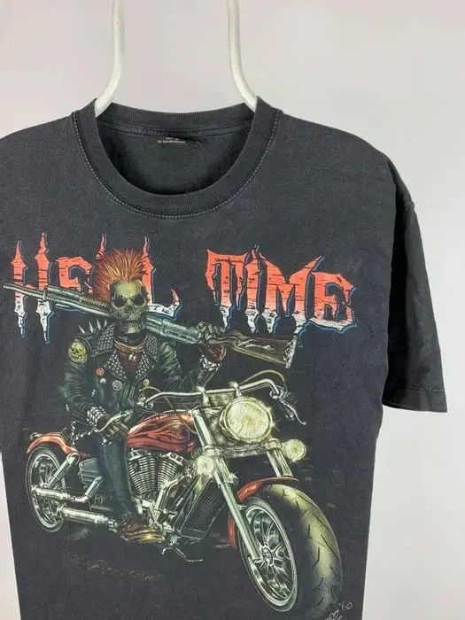 Band Tees Rock eagle T-shirt all prints skull size L black hell time Size US L / EU 52-54 / 3 - 3 Thumbnail
