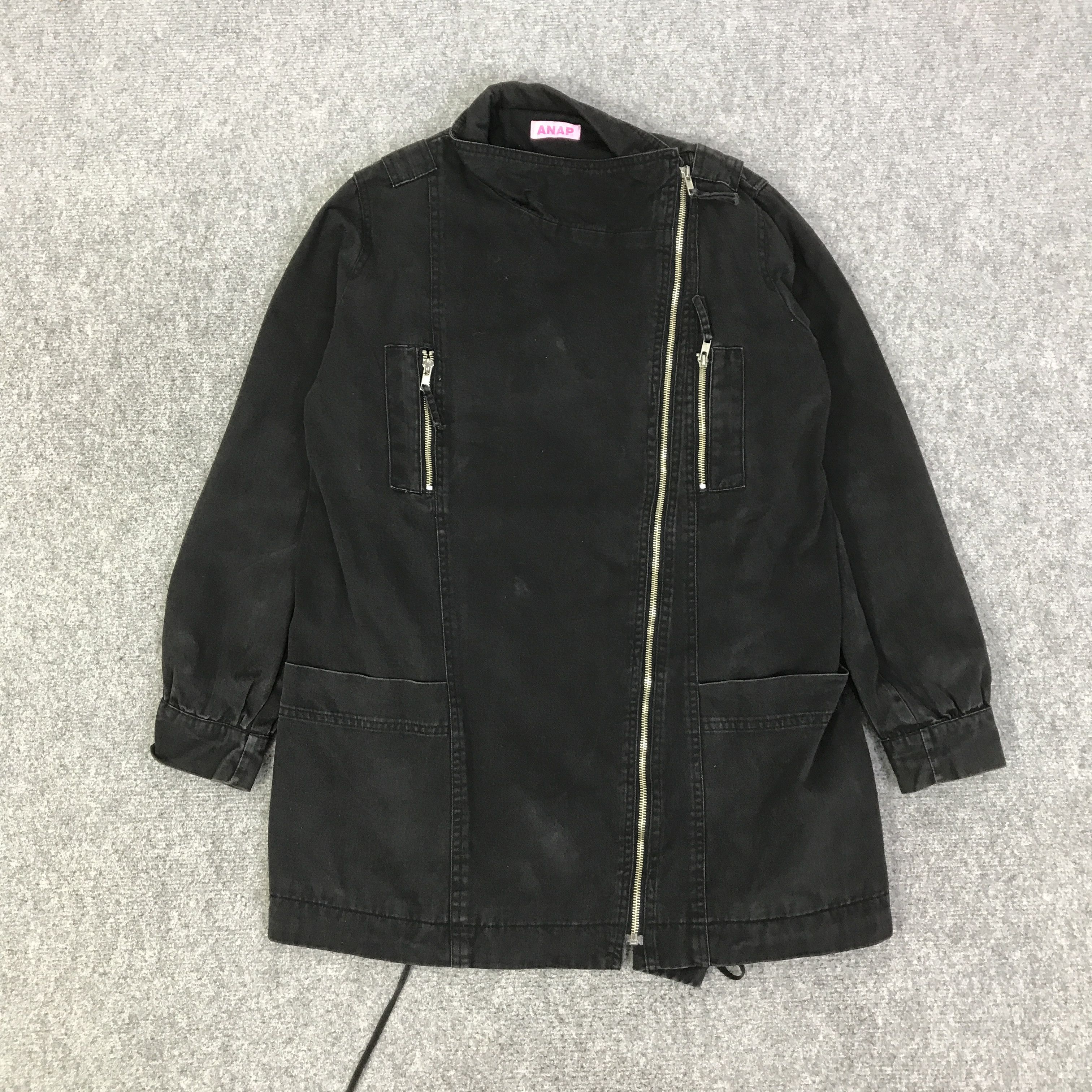 Japanese Brand ANAP BLACK PUNK JACKET K95B7 Size US M / EU 48-50 / 2 - 1 Thumbnail