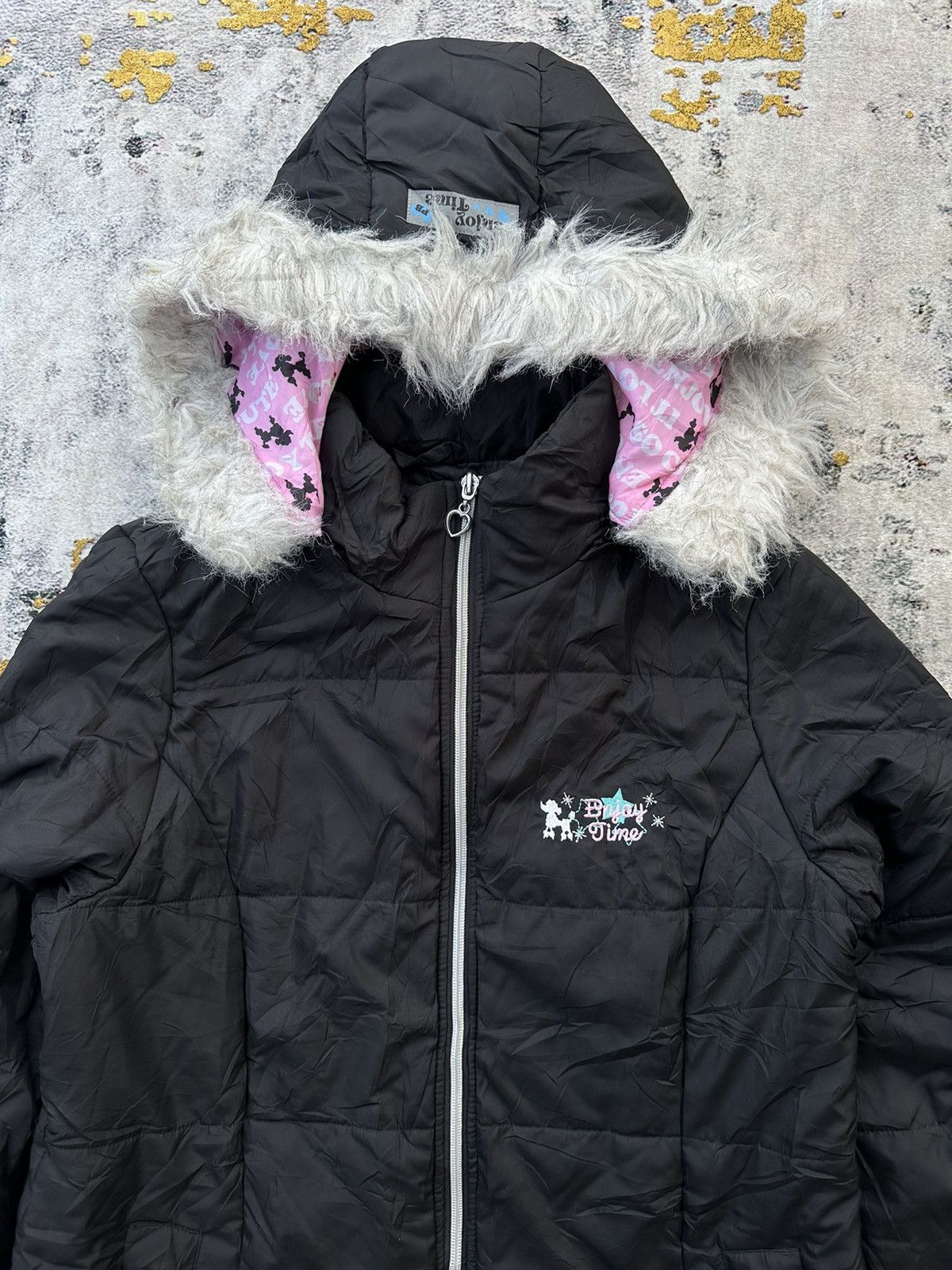 Japanese Brand WINTER SESSION IFSIX LGB STYLE SUNNY RIVEZ WHITE FUR JACKET Size M / US 6-8 / IT 42-44 - 2 Thumbnail