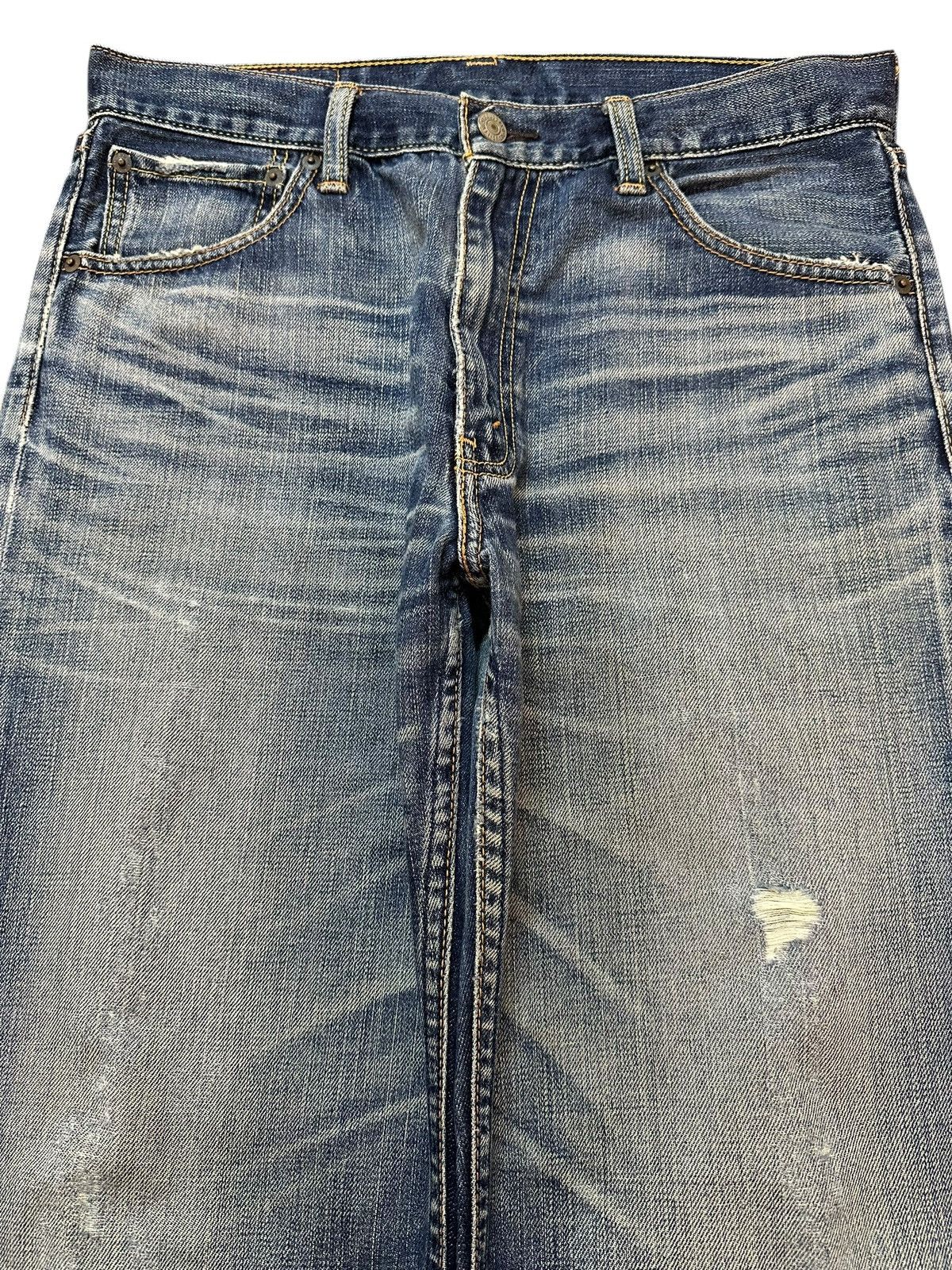 Levi's Vintage 90s Levis 703 Faded Wash Distress Baggy Jeans Size US 32 / EU 48 - 3 Thumbnail