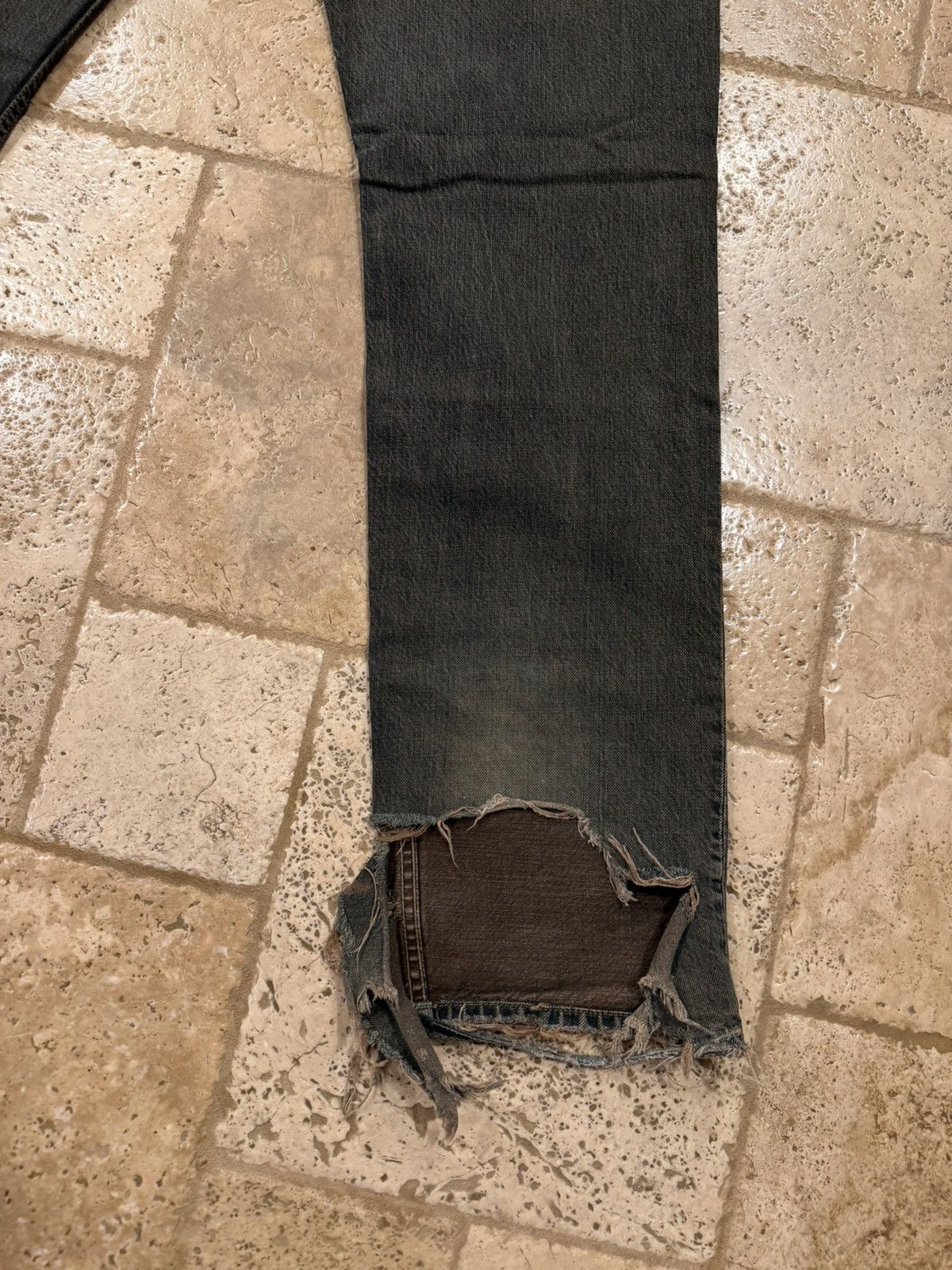 Rick Owens Slab Burnt Dust Brown 2005 Denim Jeans