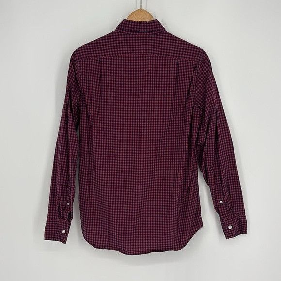 J.Crew J. Crew Factory Slim Flex Washed Red Gingham Long Sleeve S Size US S / EU 44-46 / 1 - 8 Thumbnail