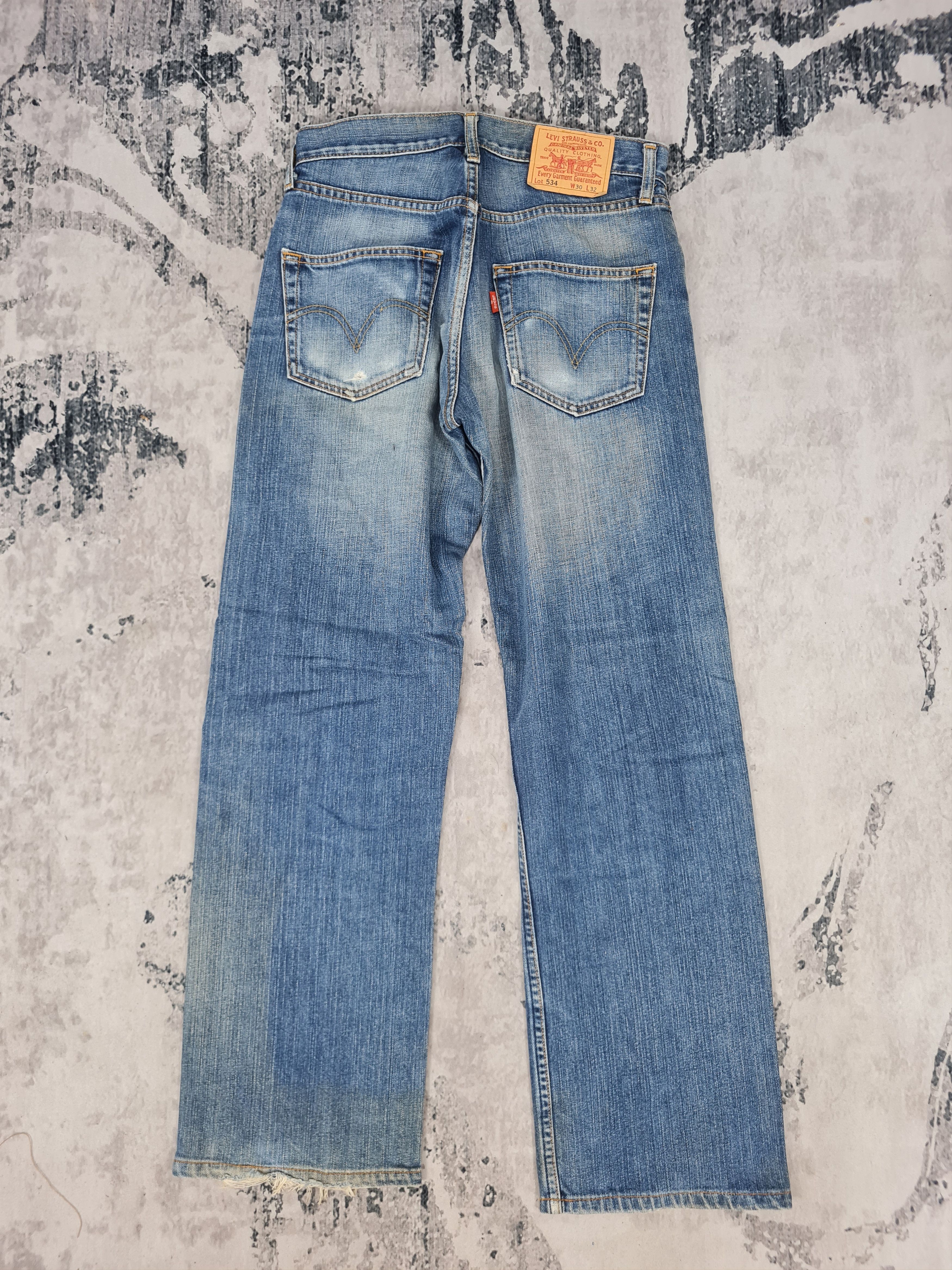 Vintage LEVIS 534 Straight Cut Blue Jeans L0370 Size