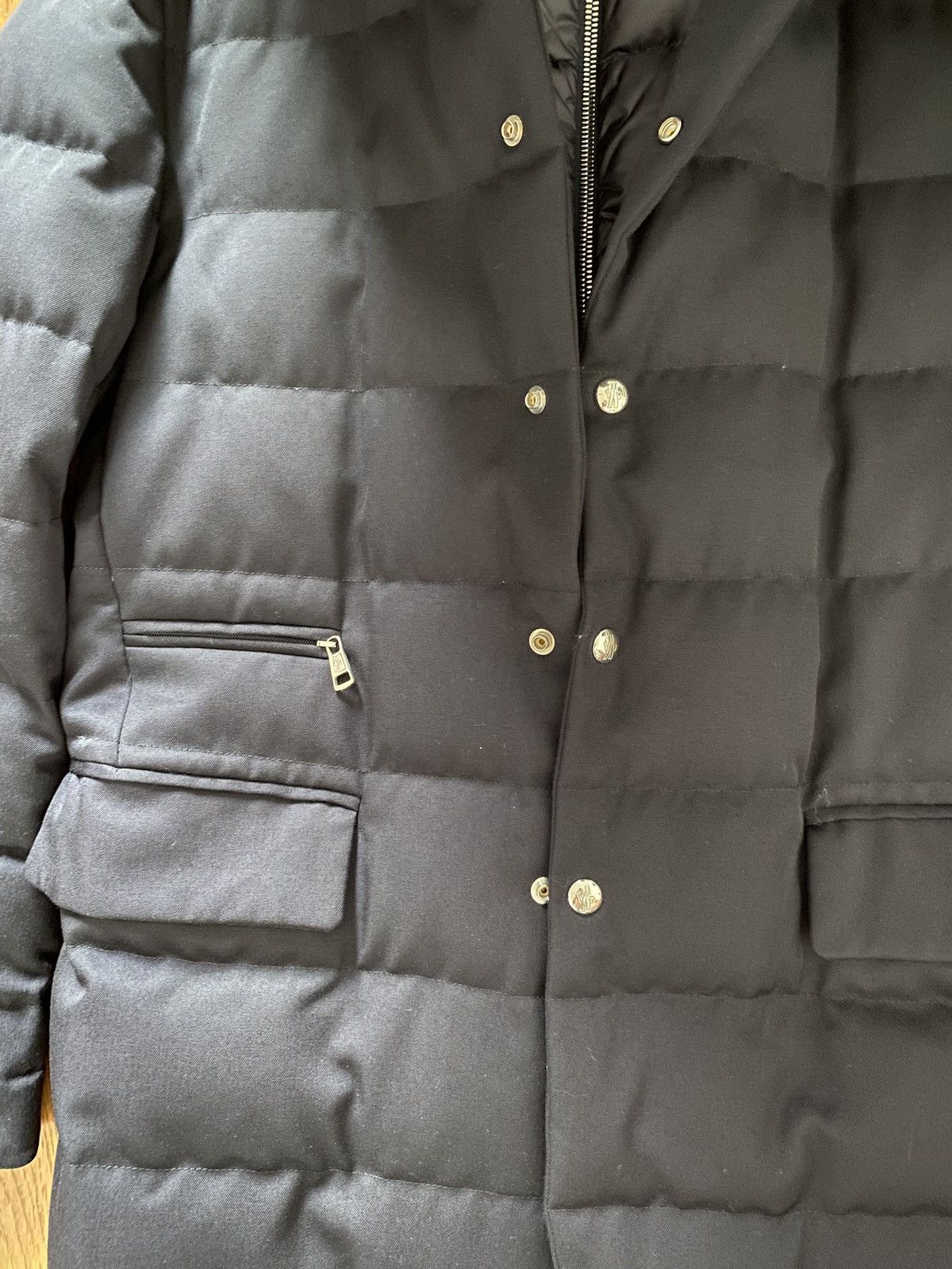 Moncler Bess Wool Short Down Jacket Size US L / EU 52-54 / 3 - 4 Thumbnail