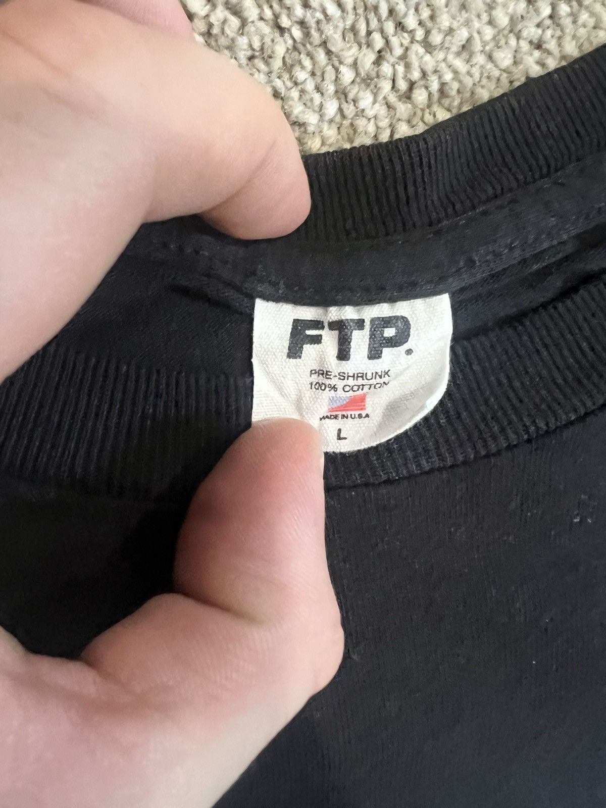 Fuck The Population FTP Scribble Tee Black Mens Size Large Size US L / EU 52-54 / 3 - 3 Thumbnail