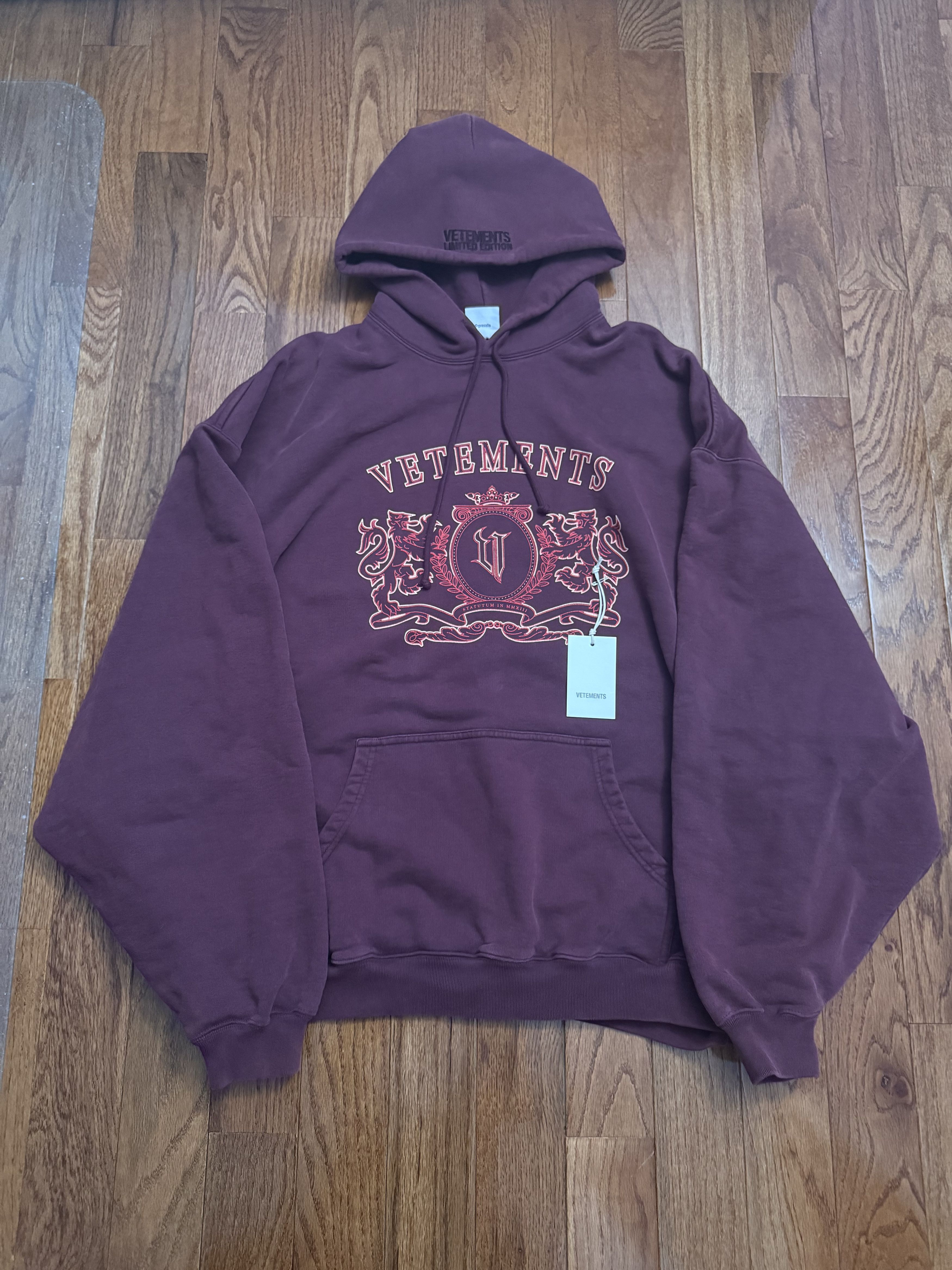 Vetements Vetements Red Royal Hoodie Size US M / EU 48-50 / 2 - 3 Thumbnail