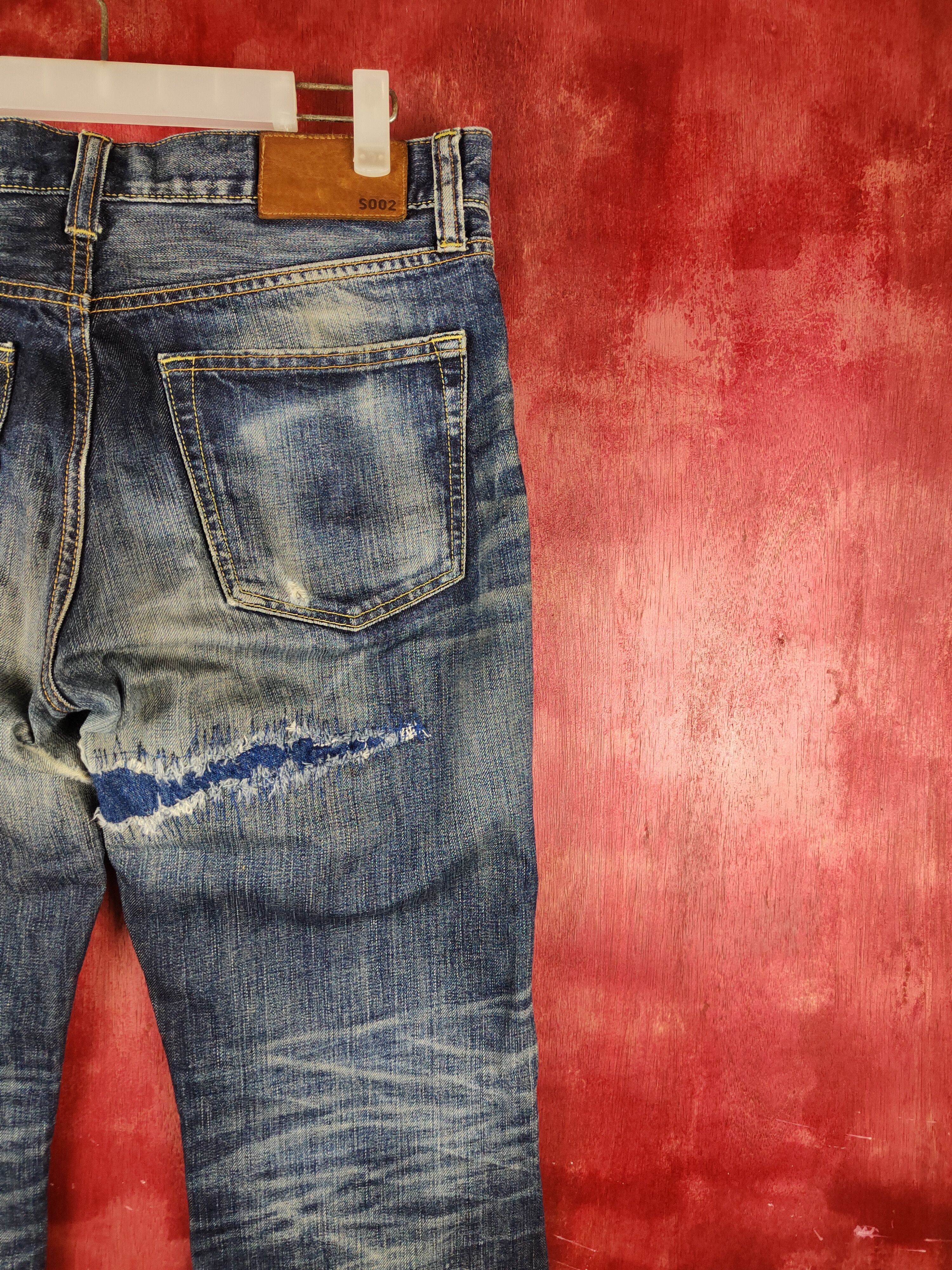 Japanese Brand DL Uniqlo Blue japan vintage distressed Denim Pants #S1261 Size US 32 / EU 48 - 11 Thumbnail