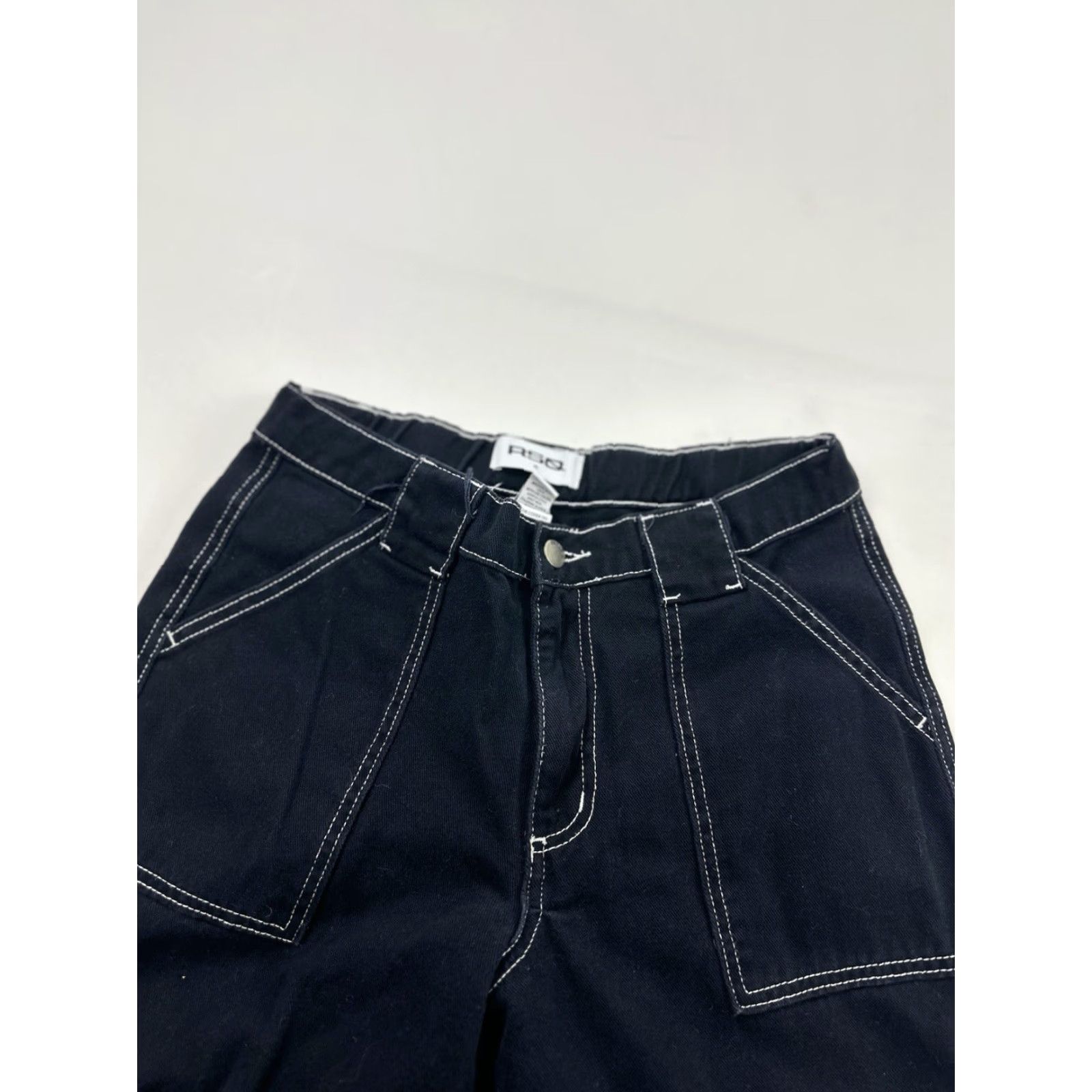 Rsq RSQ Pants Women Cargo Black 25 Wide-Leg Cotton Canvas Baggy Tilly’s RSQ Pants Women’s 25 Black Cargo Baggy Size 42" / US 20 - 5 Thumbnail