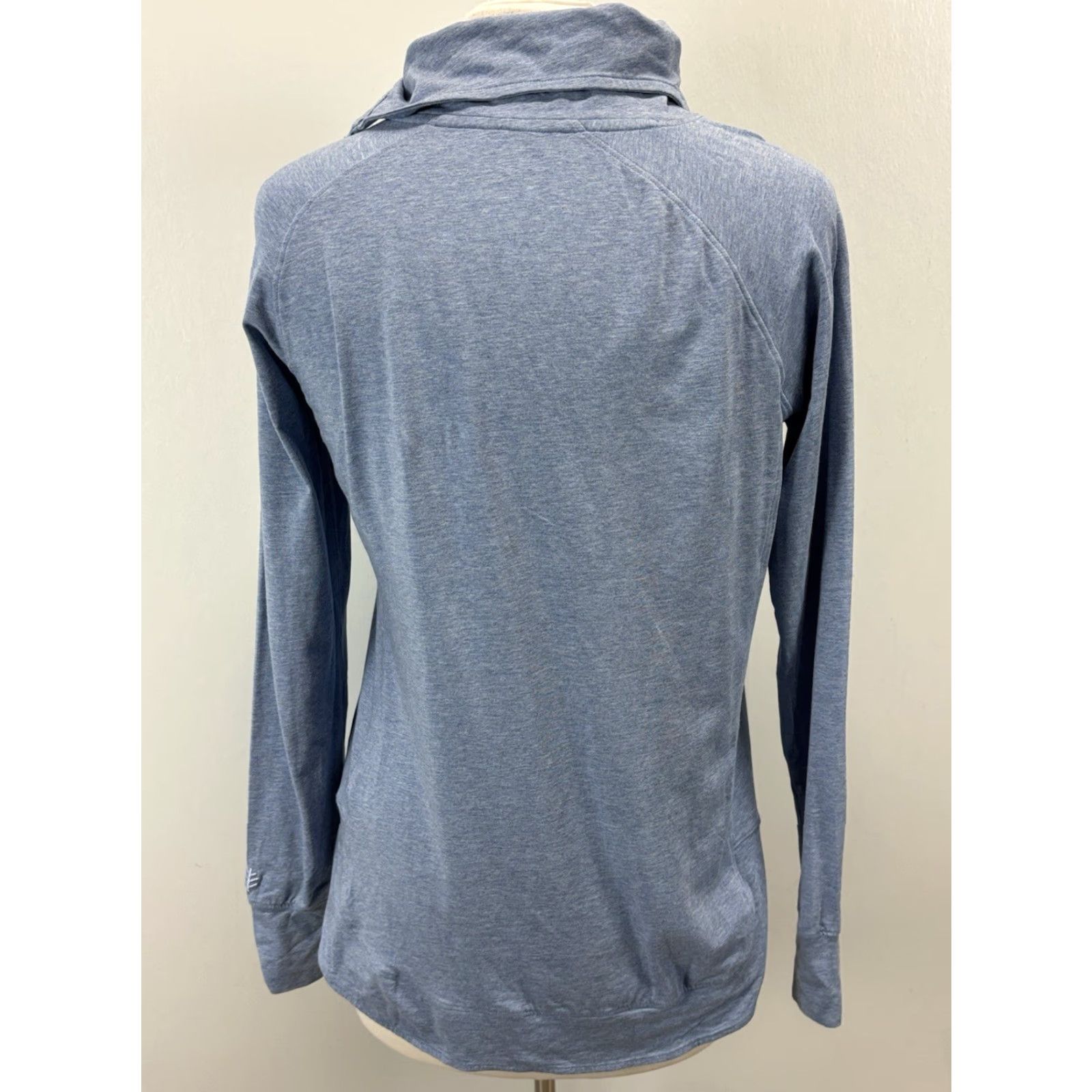 Vintage Coolibar UV Protection Women's Sea Breeze Funnel Neck Top Long Sleeve XS Blue Sun Protective Casual Womens Size XS / US 0-2 / IT 36-38 - 3 Thumbnail