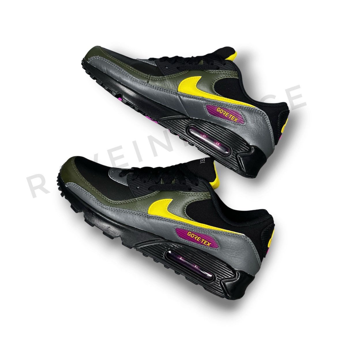 Nike Nike Air Max 90 GORE-TEX — "Black Cargo Khaki" (Authentic) Size US 9 / EU 42 - 4 Thumbnail