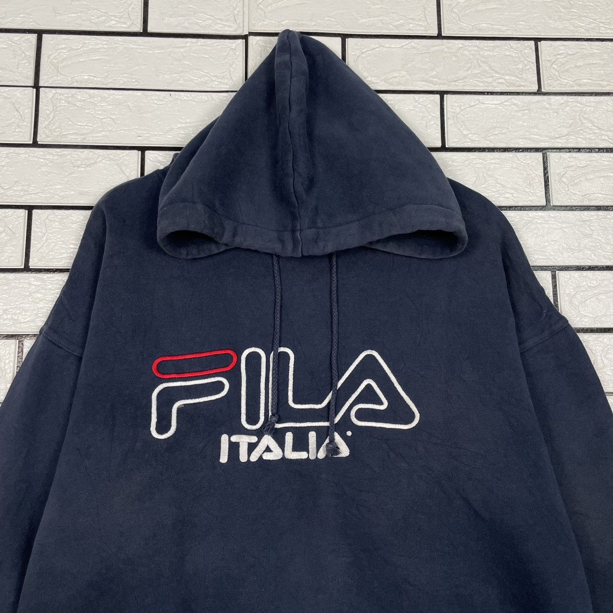 Fila Vintage Fila Italia Big Logo Hoodie Size US L / EU 52-54 / 3 - 2 Thumbnail