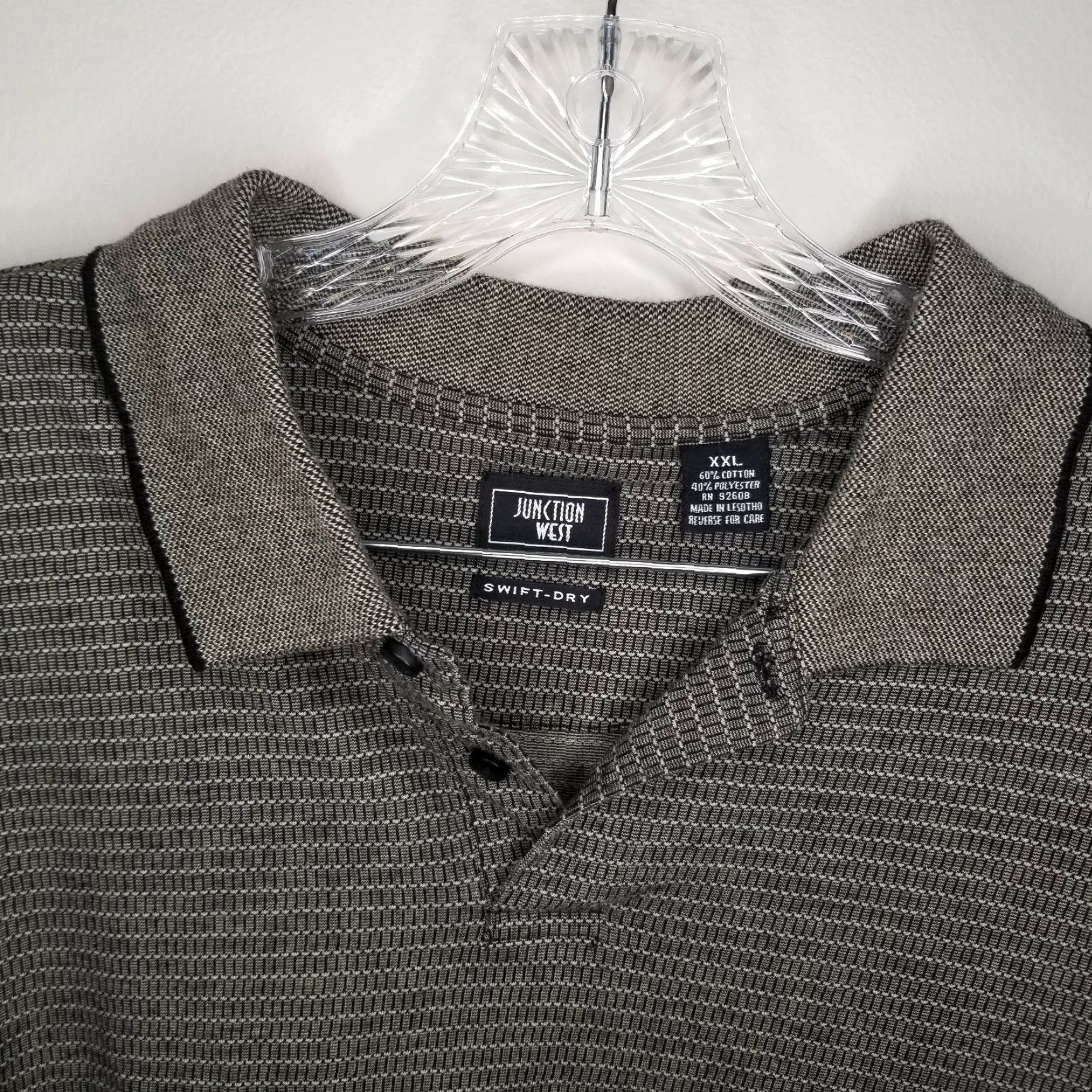 Vintage Junction West Swift Dry Green Short Sleeve Polo Size 2XL Mens Size US XXL / EU 58 / 5 - 3 Thumbnail