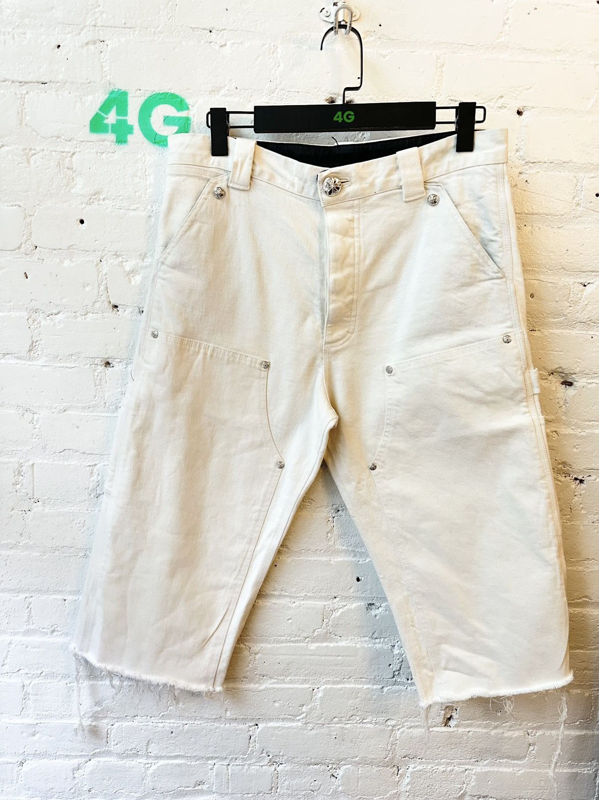 Chrome Hearts Chrome Hearts LONG carpenter 3/4 double knee denim shorts Size US 31 - 2 Thumbnail