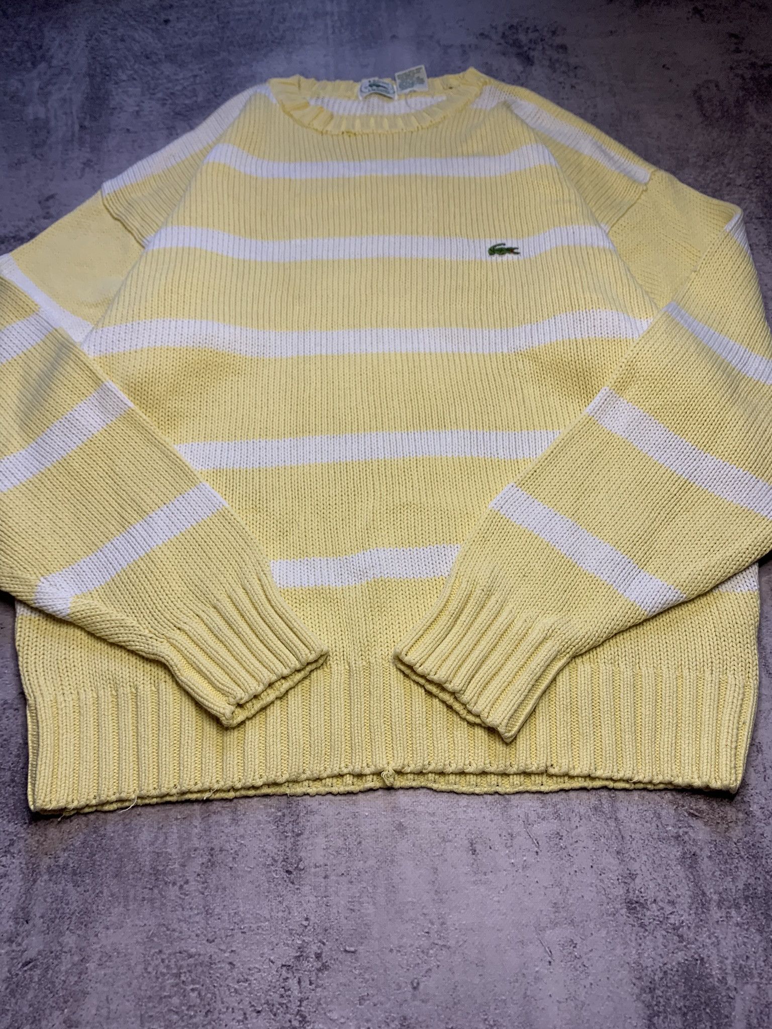 Lacoste Vintage Lacoste Striped Knit Sweater Size US M / EU 48-50 / 2 - 9 Thumbnail