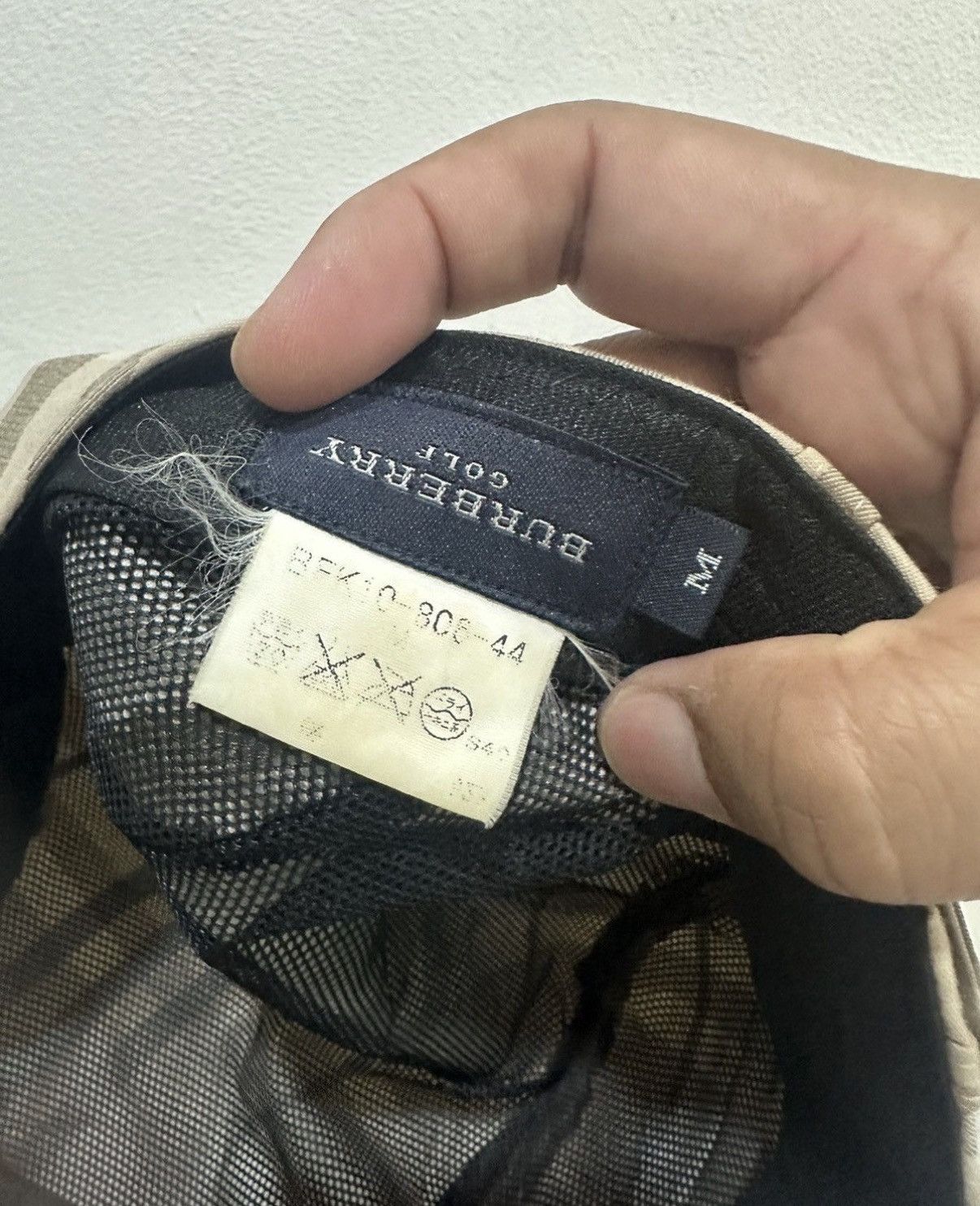 Burberry VTG Burberry Golf Nova Checked Hat Size ONE SIZE - 7 Thumbnail
