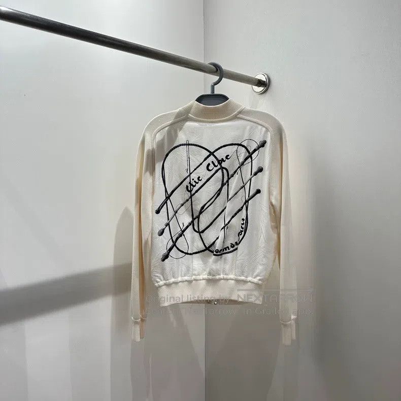 Hermes Hermes Chain patterned silk zipper jacket Size XXS / US 00 / IT 34 - 1 Thumbnail